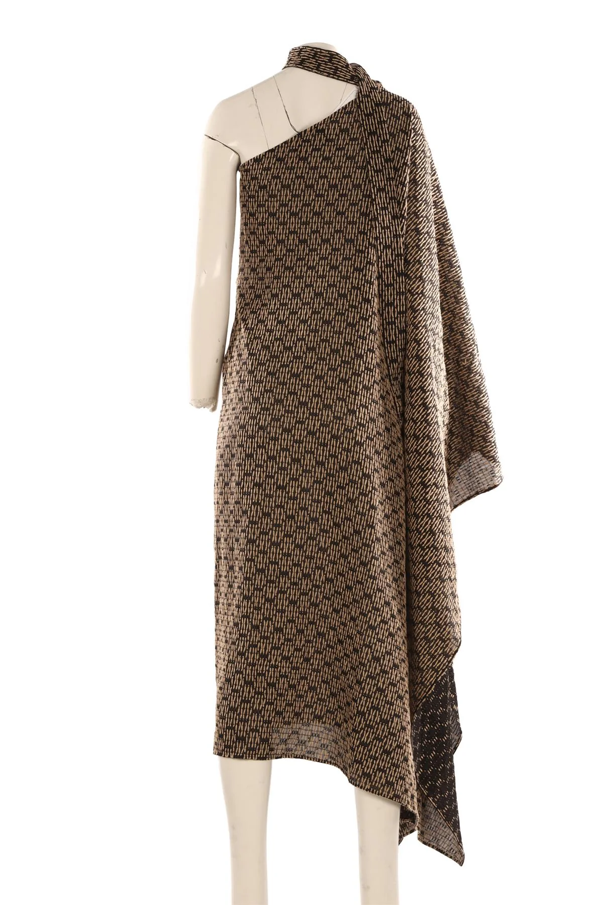 TALLER MARMO BLACK COTTON MAXI DRESS IT 44 UK 12 - Image 4