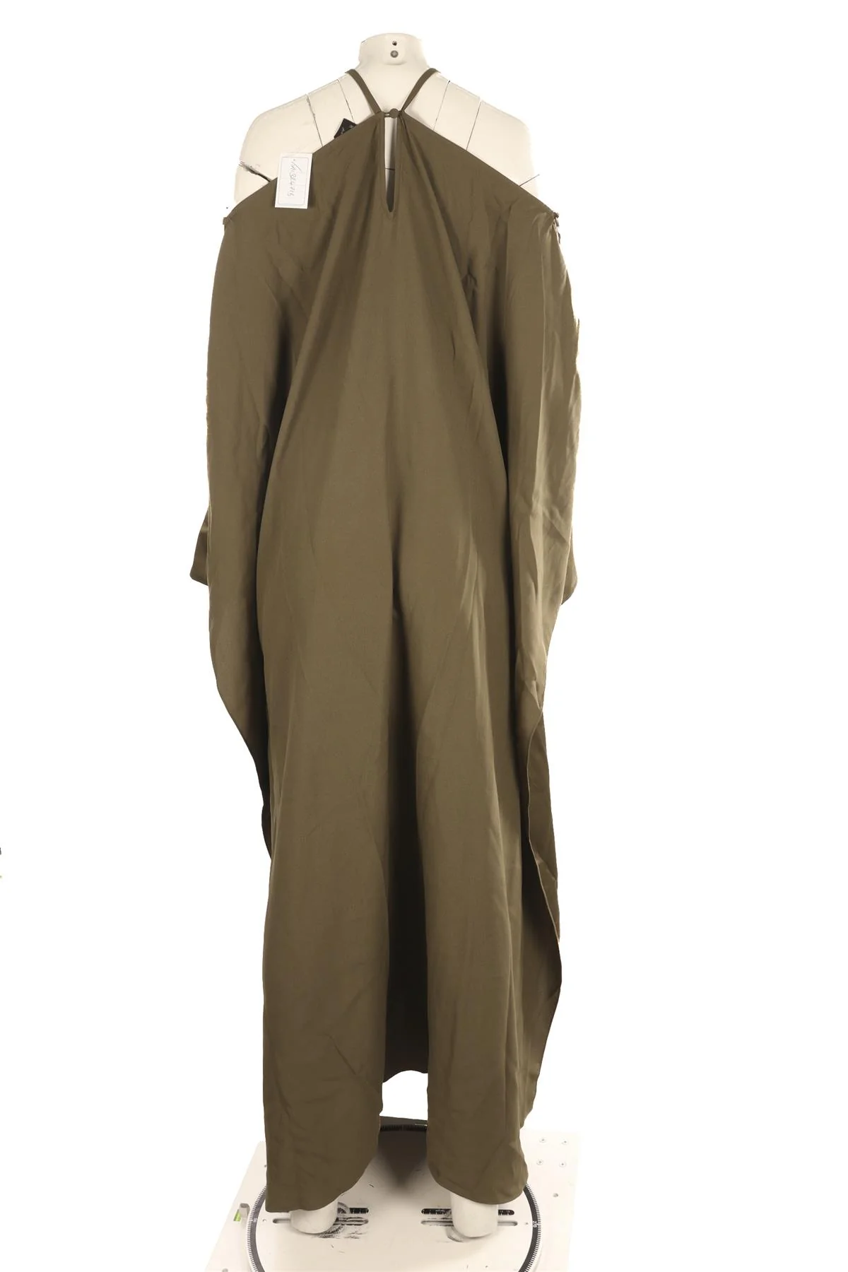 TALLER MARMO GREEN CREPE MAXI DRESS ONE SIZE - Image 4