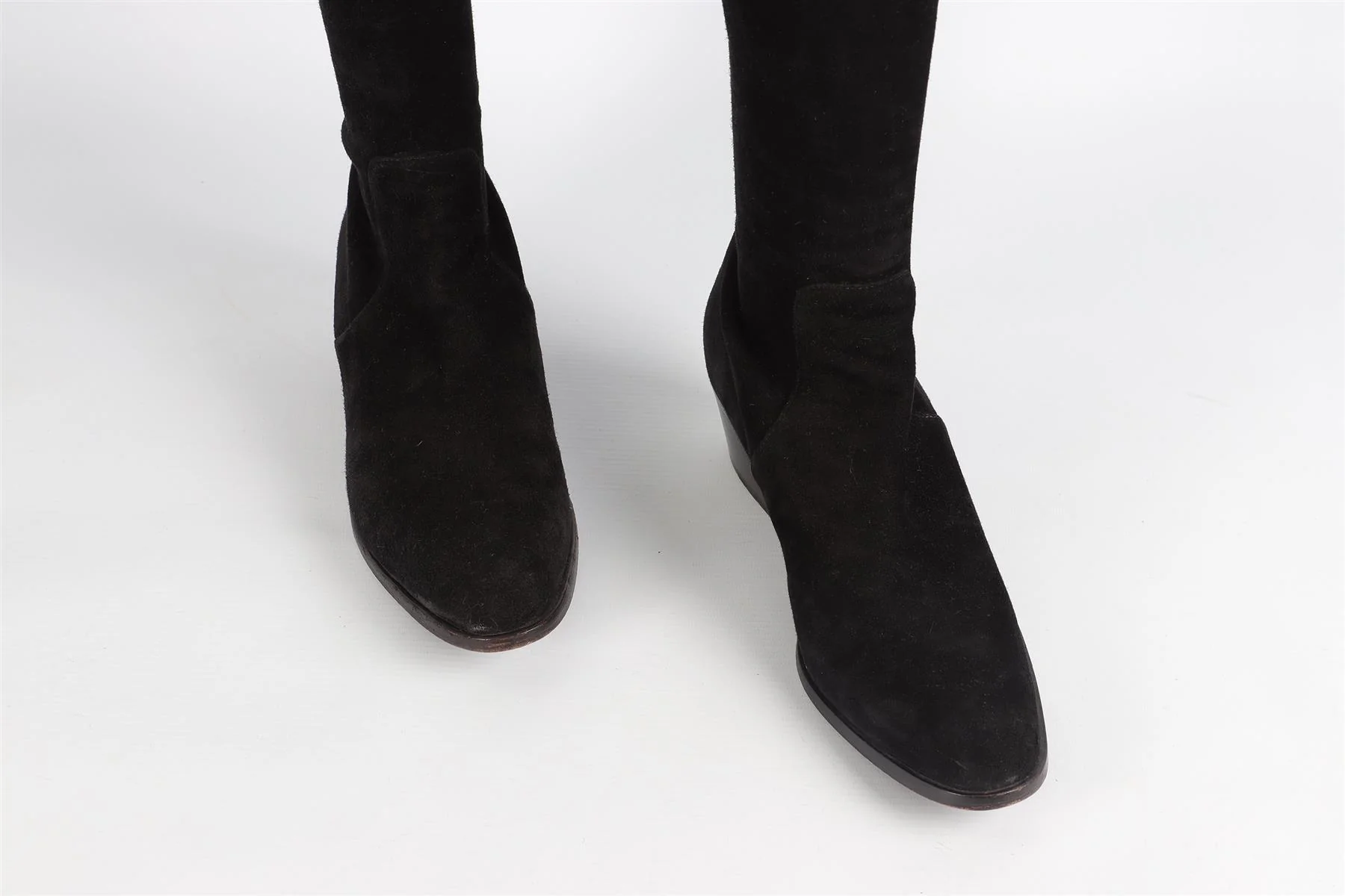 TAMARA MELLON BLACK SUEDE OVER THE KNEE BOOTS EU 39 UK 6 US 9 - Image 4