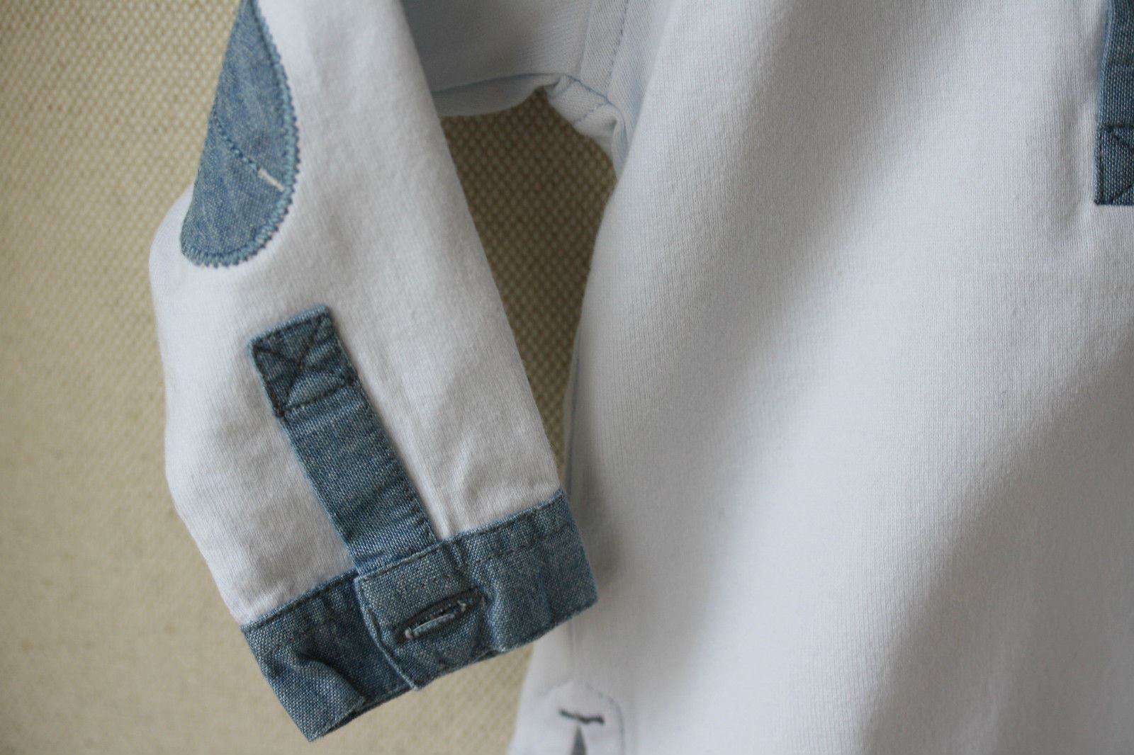 TARTINE ET CHOCOLAT BABY BLUE POLO SHIRT 3 MONTHS - Image 3