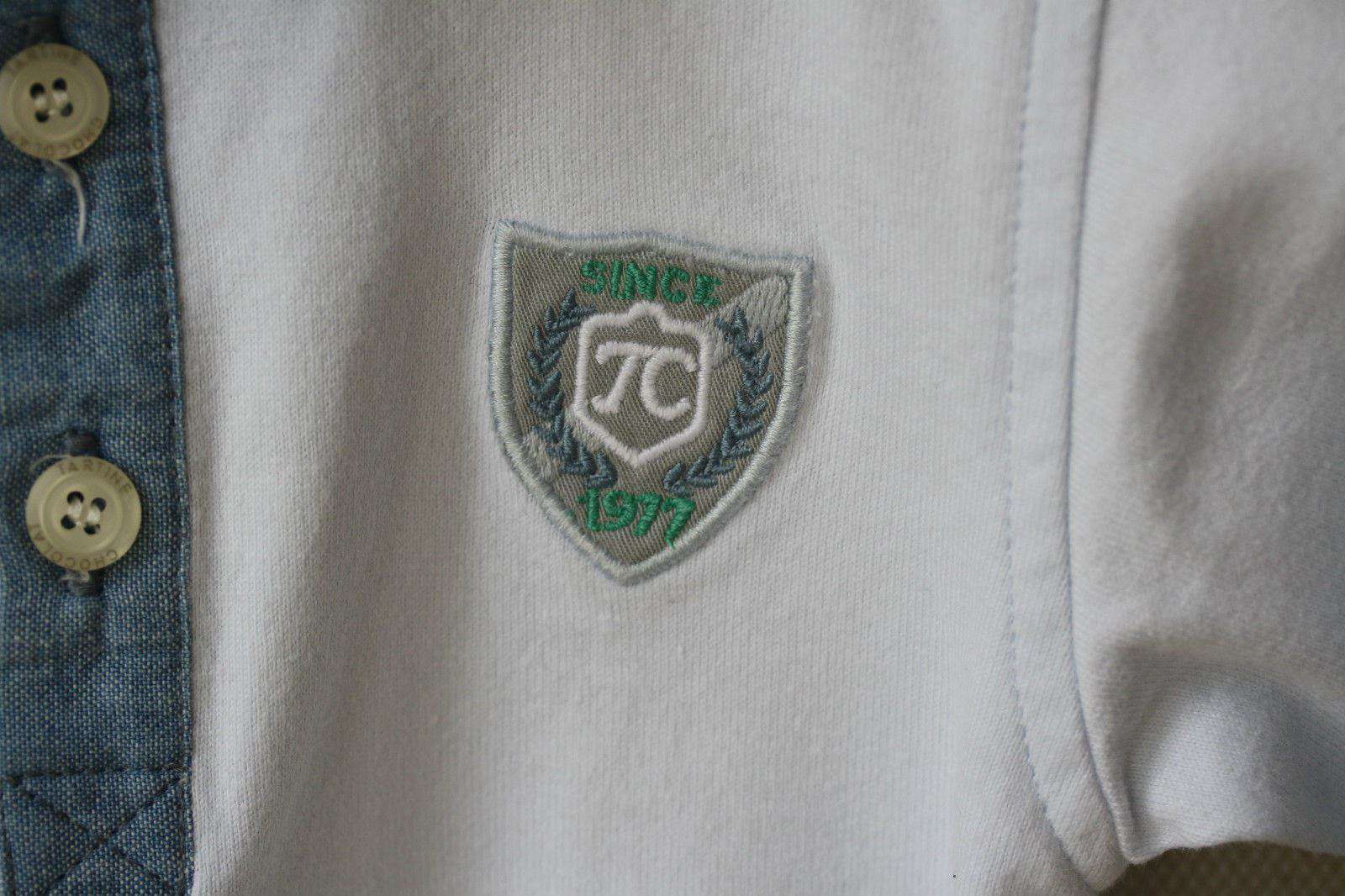 TARTINE ET CHOCOLAT BABY BLUE POLO SHIRT 3 MONTHS - Image 4