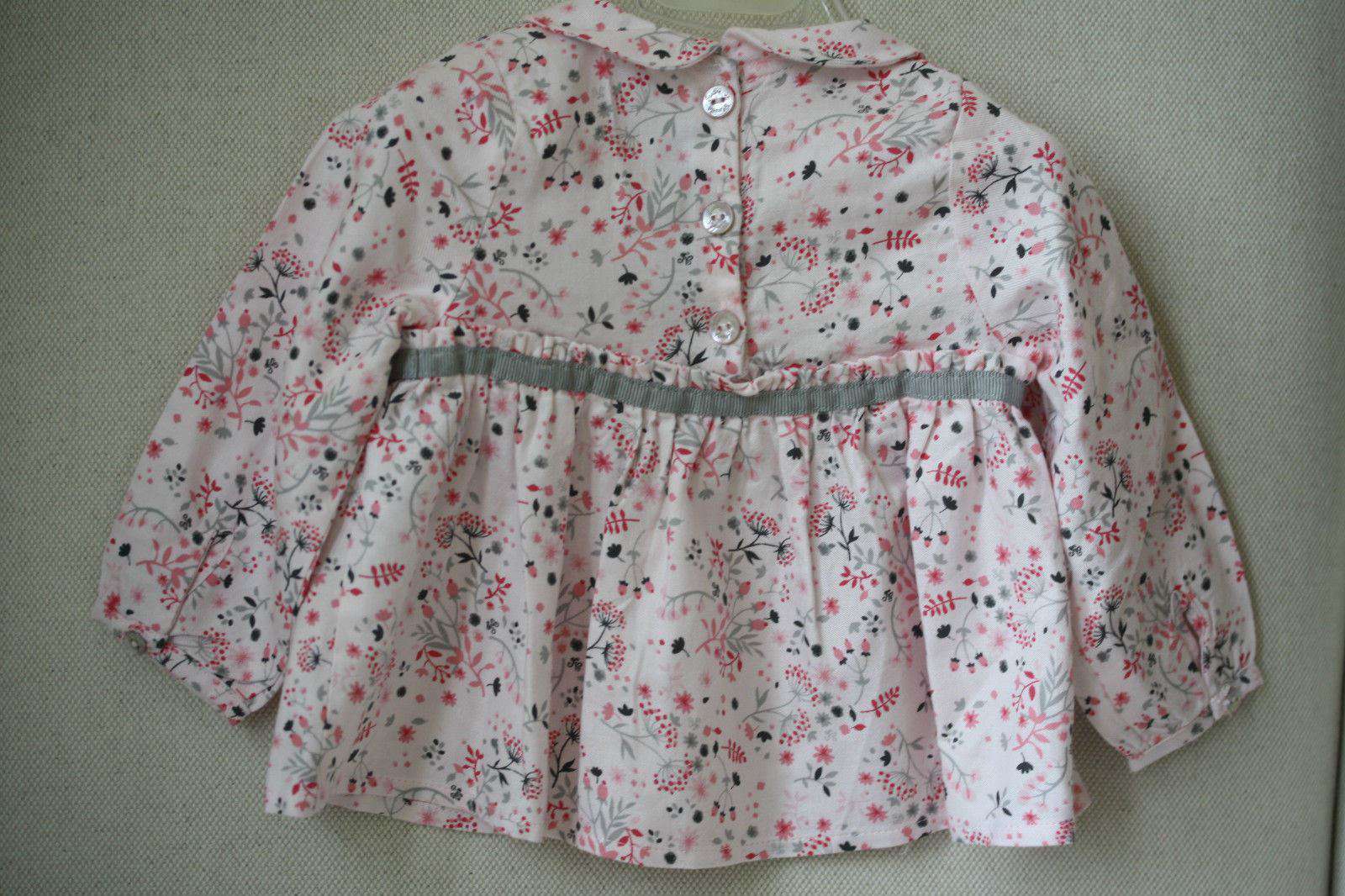 TARTINE ET CHOCOLAT BABY FLORAL BLOUSE 12 MONTHS - Image 2