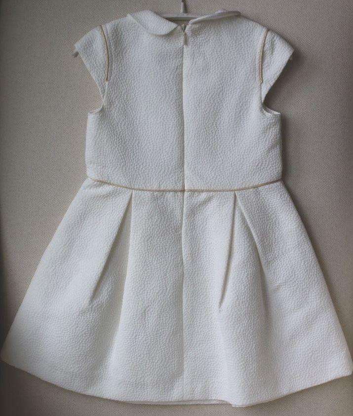 TARTINE ET CHOCOLAT BABY GIRLS IVORY DRESS 4 YEARS - Image 4