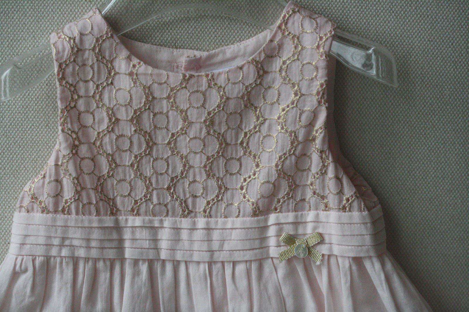 TARTINE ET CHOCOLAT BABY PINK COTTON DRESS 18 MONTHS - Image 3