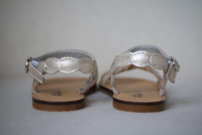 TARTINE ET CHOCOLAT GIRLS GOLD PETAL SANDALS EU 26 UK 8 - Image 3
