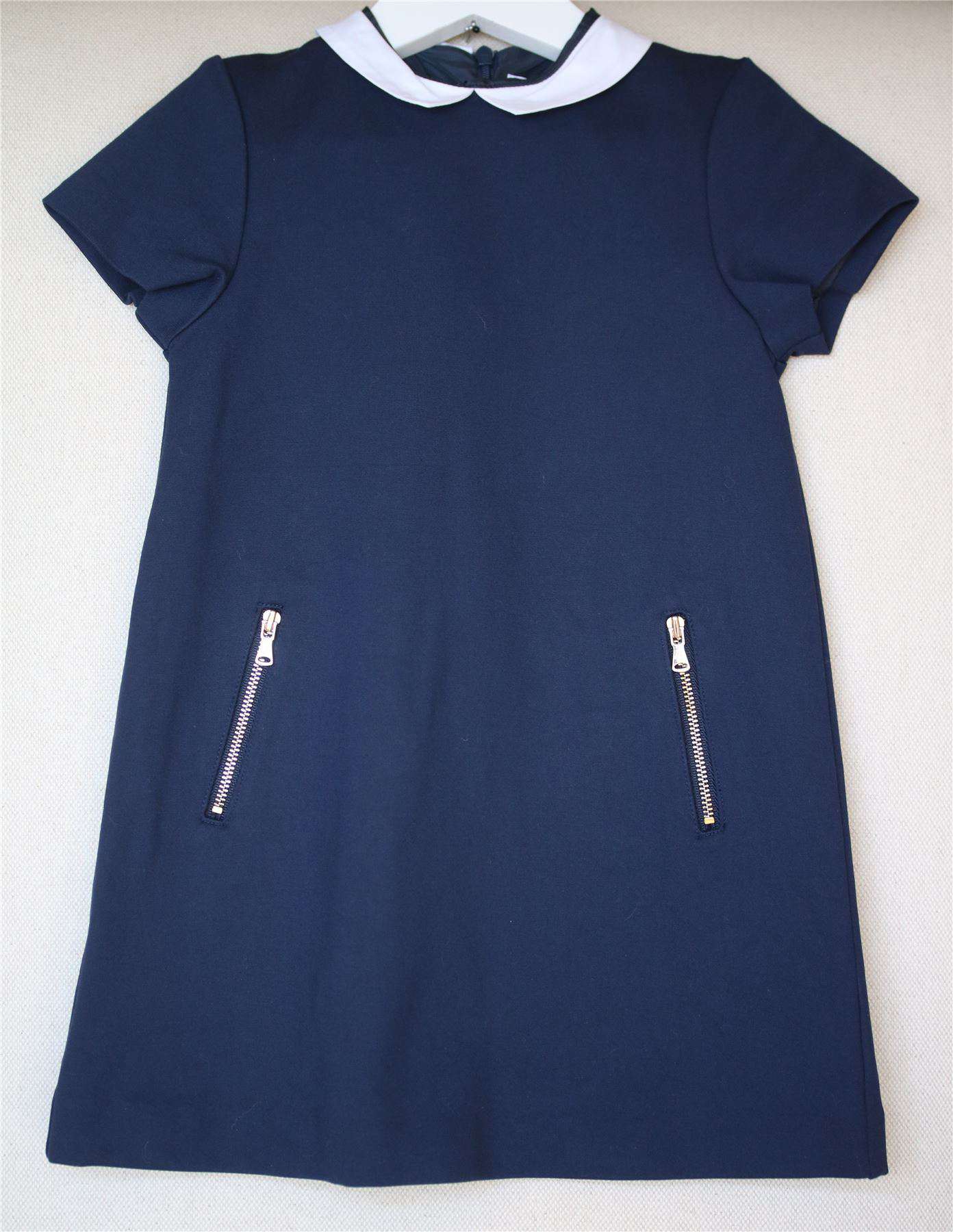 TARTINE ET CHOCOLAT GIRLS NAVY BLUE DRESS 4 YEARS - Image 2