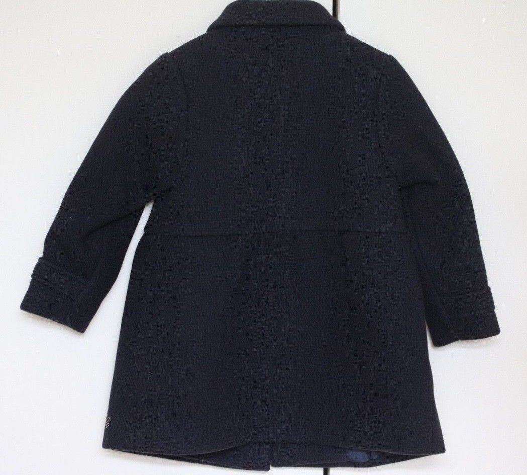 TARTINE ET CHOCOLAT GIRLS NAVY BLUE WOVEN WOOL COAT 2 YEARS - Image 3