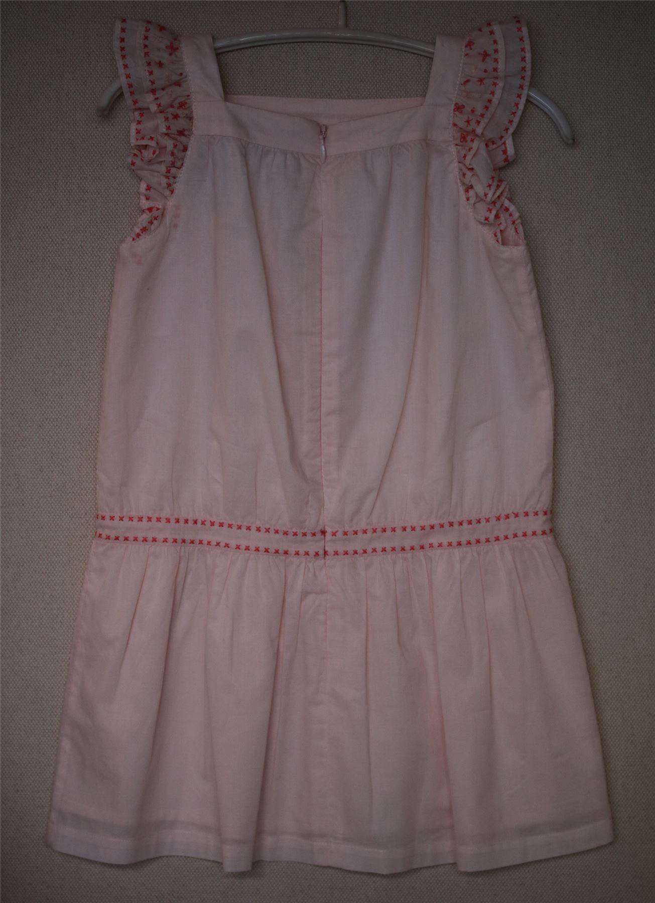 TARTINE ET CHOCOLAT GIRLS PINK COTTON DRESS 4 YEARS - Image 2