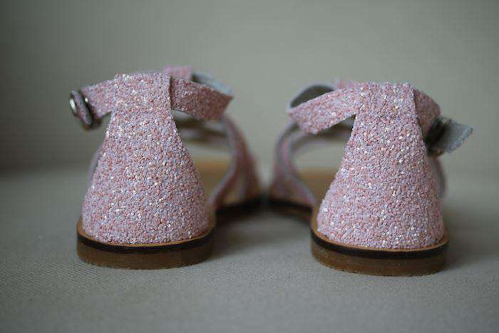TARTINE ET CHOCOLAT GIRLS PINK GLITTER SANDALS EU 29 UK 11 - Image 3
