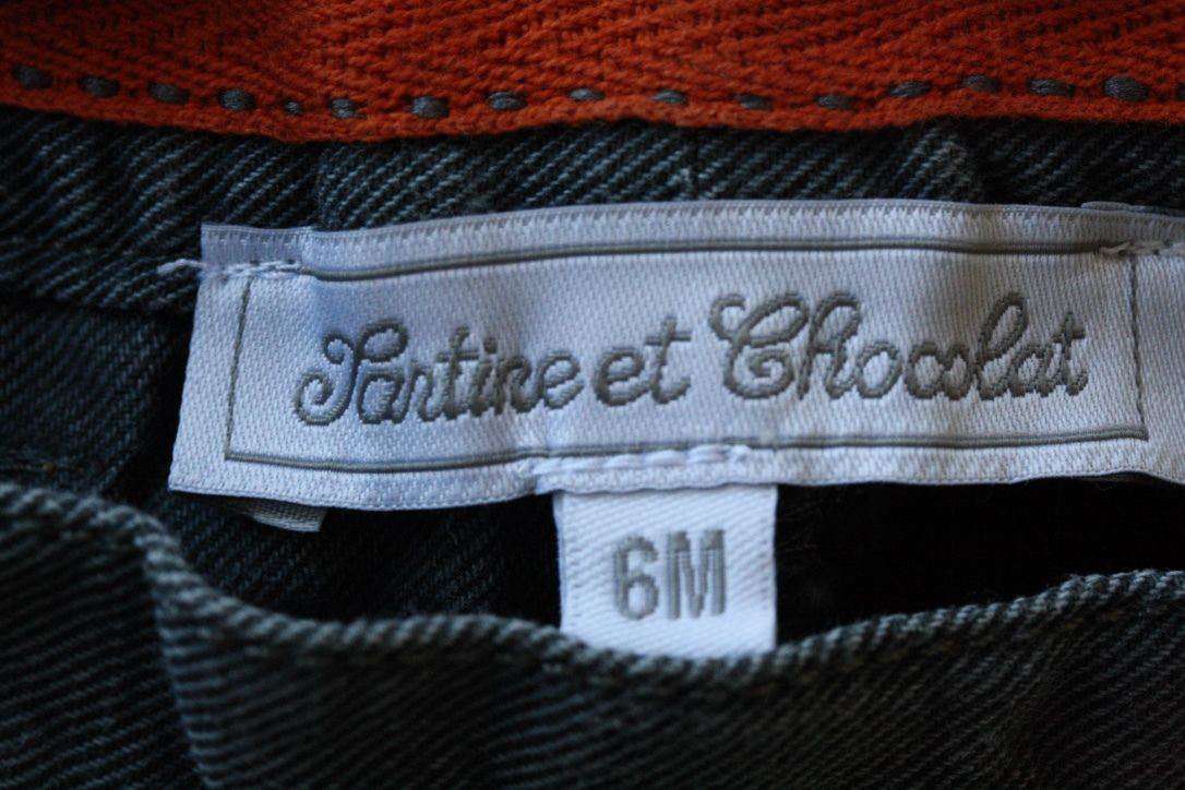 TARTINE ET CHOCOLAT GREY BABY JEANS 6 MONTHS - Image 4