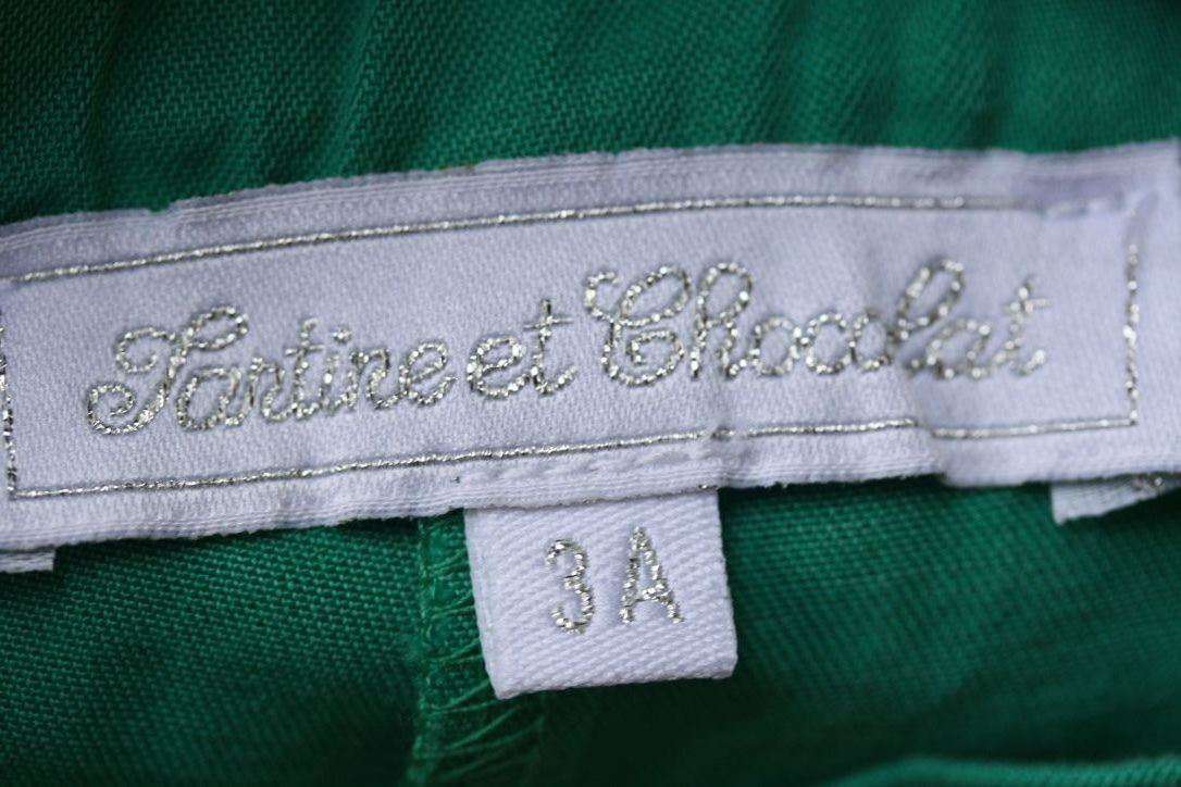 TARTINE ET CHOCOLAT KIDS BABY GREEN SHORTS 3 YEARS - Image 6
