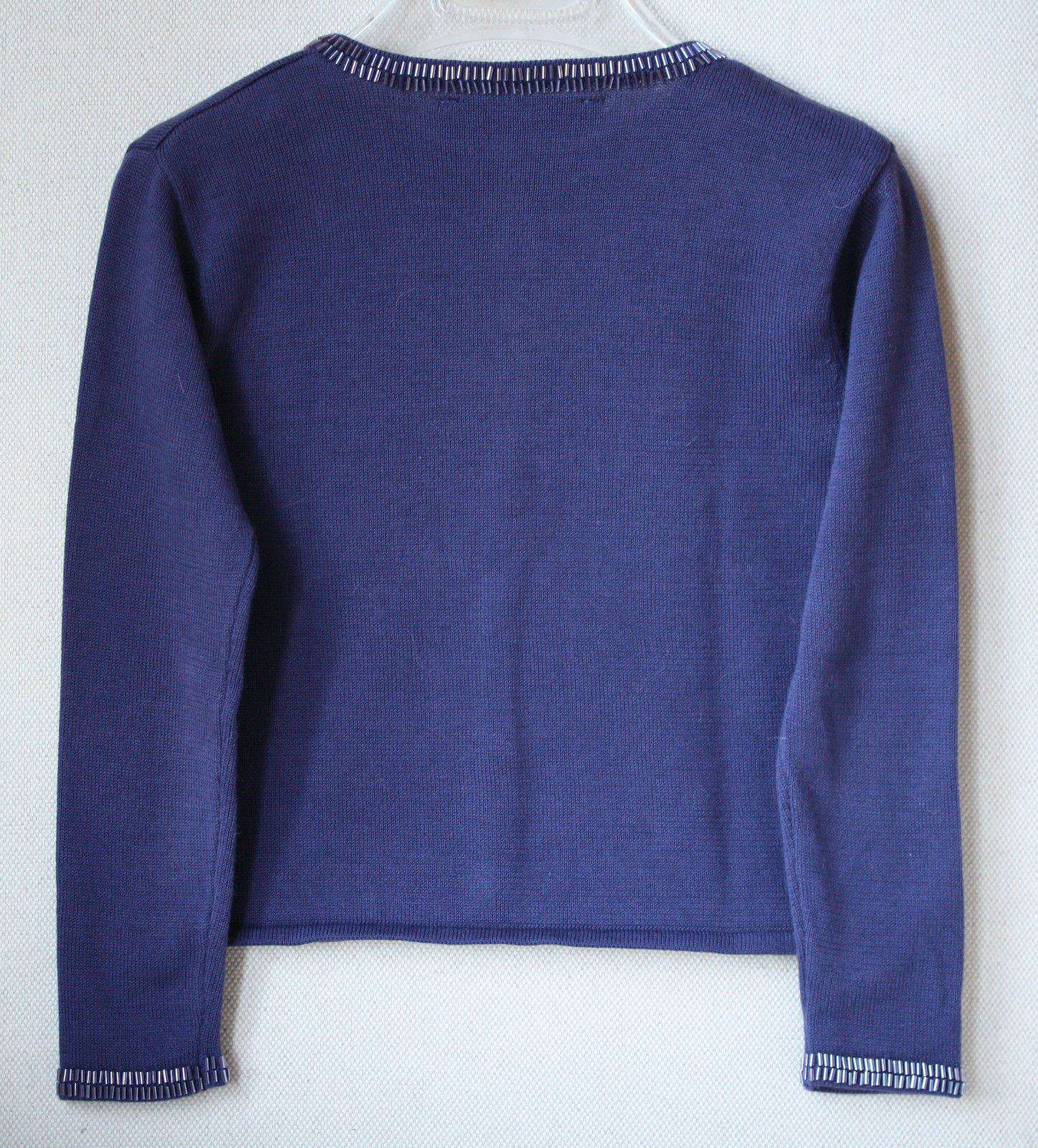TARTINE ET CHOCOLAT NAVY BEADED BABY CARDIGAN 2 YEARS - Image 4