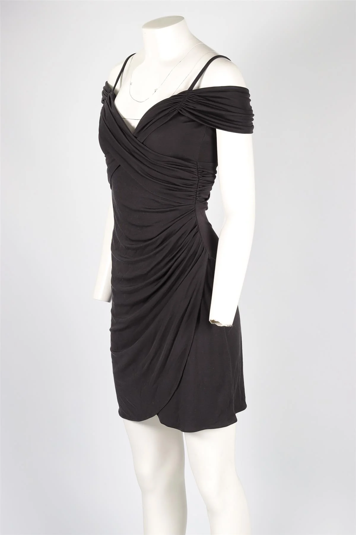 TEMPERLEY LONDON BLACK JERSEY MINI DRESS UK 8 - Image 3