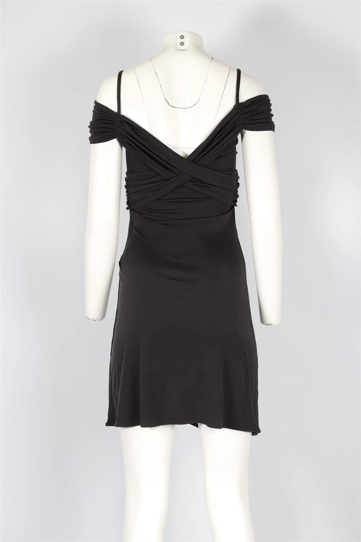 TEMPERLEY LONDON BLACK JERSEY MINI DRESS UK 8 - Image 4