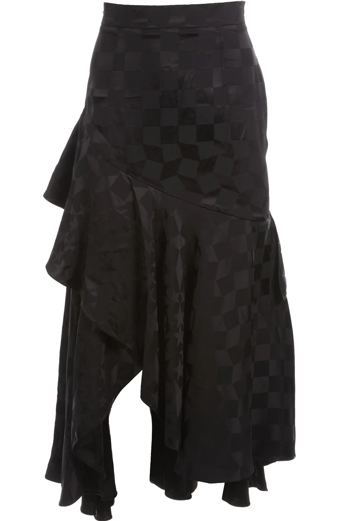 TEMPERLEY LONDON BLACK SATIN MAXI SKIRT UK 8