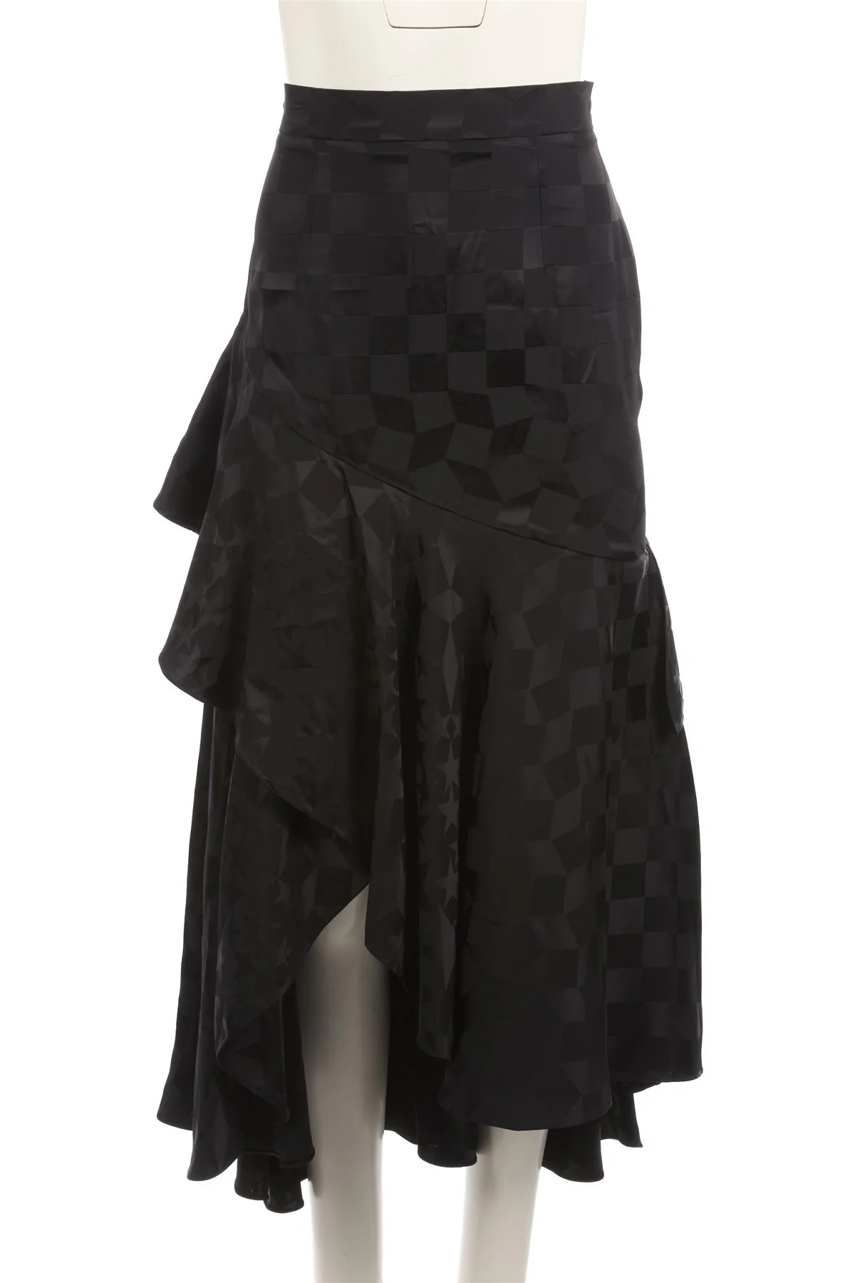 TEMPERLEY LONDON BLACK SATIN MAXI SKIRT UK 8 - Image 2