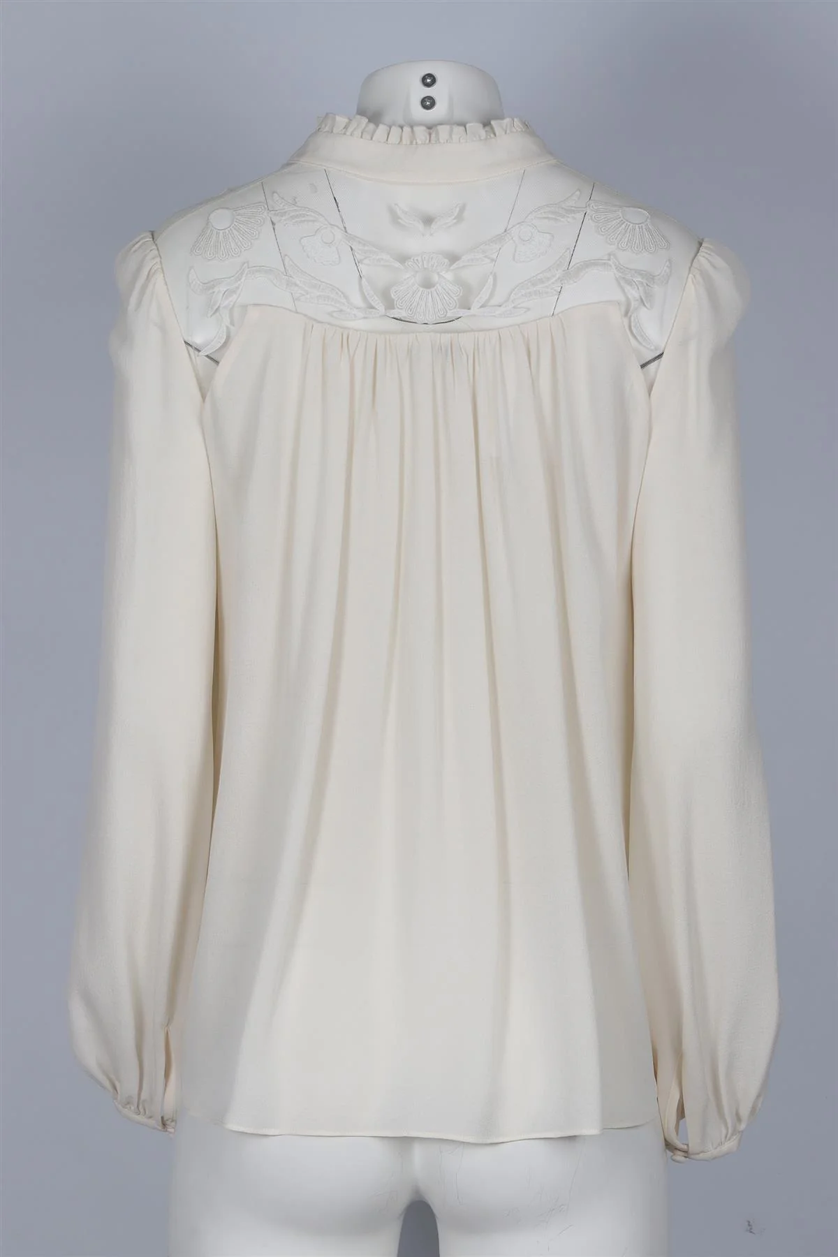 TEMPERLEY LONDON CREAM SILK TOP UK 10 - Image 4