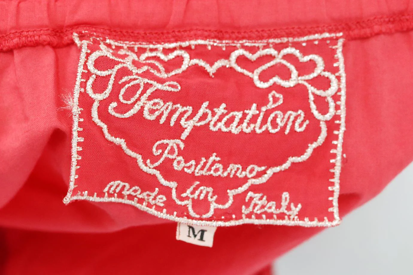 TEMPTATION POSITANO OFF THE SHOULDER CROPPED CROCHETED COTTON TOP MEDIUM - Image 5