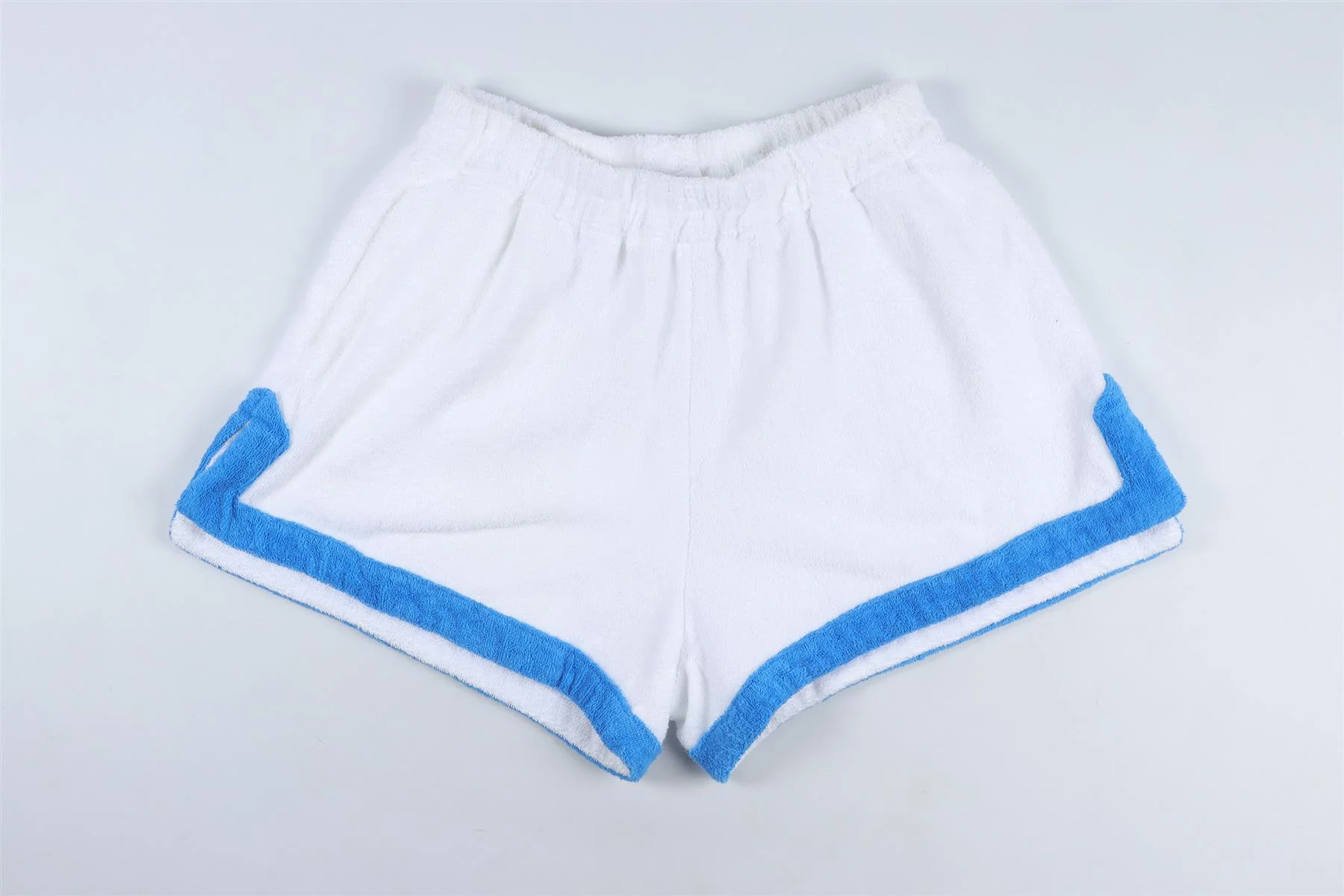 TERRY TOWELLING WHITE COTTON SHORTS MEDIUM - Image 2