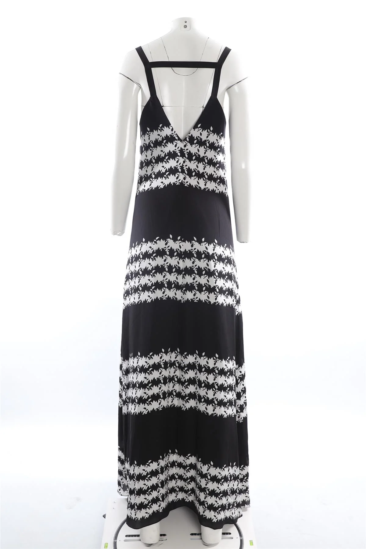 THAKOON ADDITION BLACK SILK MAXI DRESS US 4 UK 8 - Image 4