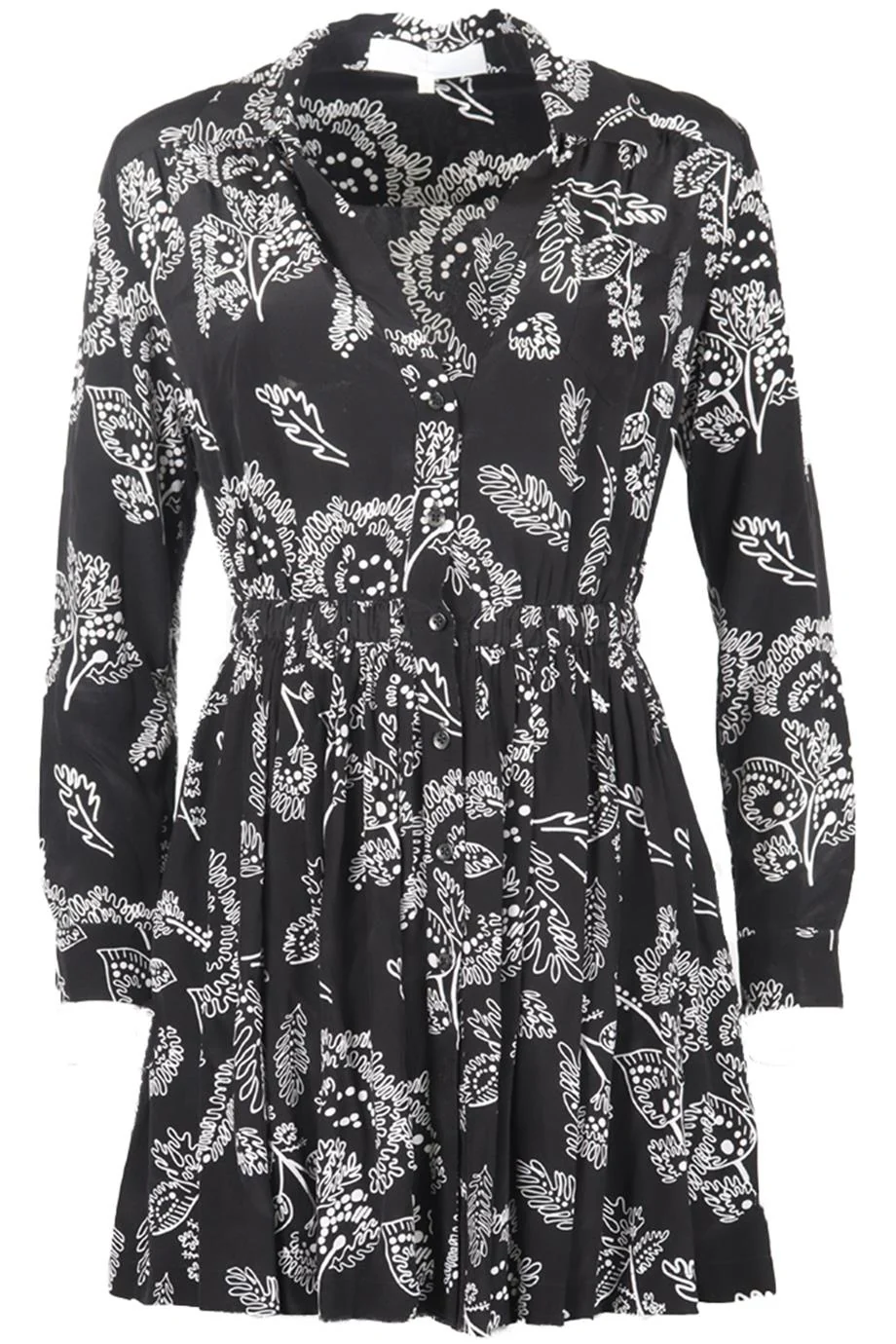 THAKOON ADDITION PRINTED SILK MINI DRESS US 2 UK 6