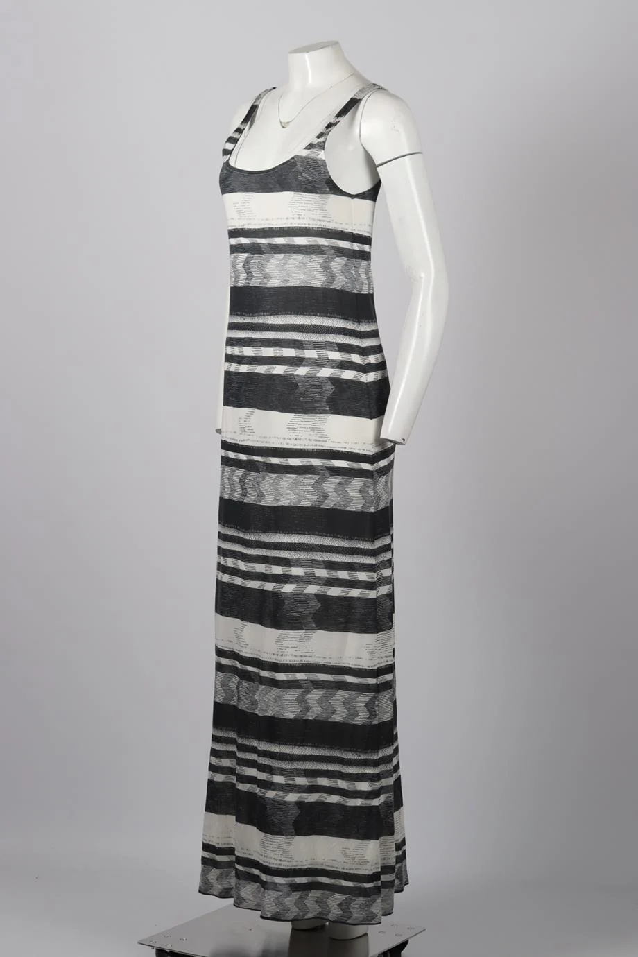 THAKOON PRINTED CASHMERE AND SILK BLEND MAXI DRESS SMALL - Image 3