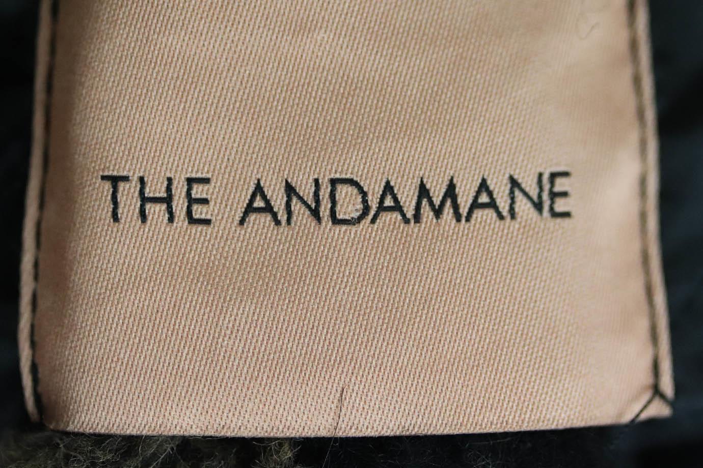 THE ANDAMANE BELTED CHECKED FAUX SHEARLING JACKET MEDIUM - Image 5