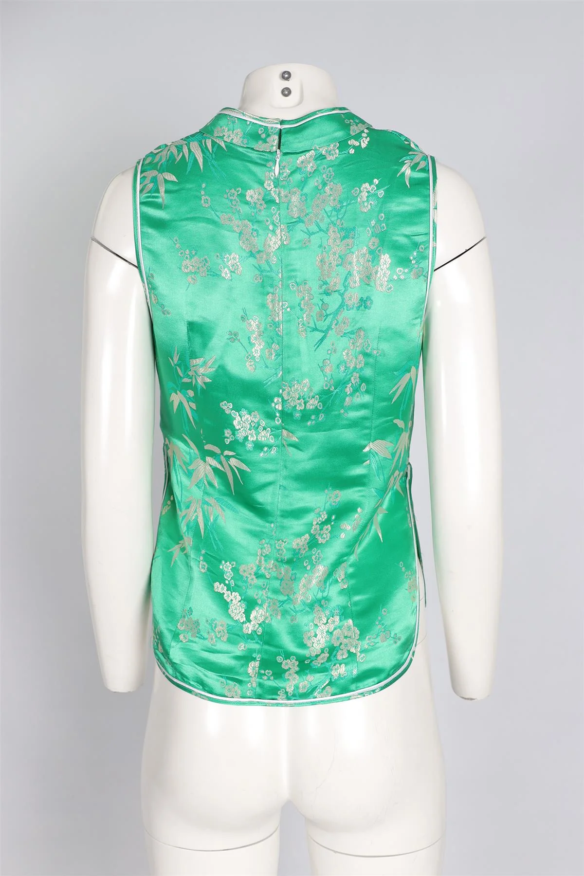 THE ATTICO GREEN SATIN TOP UK 4 US 0 - Image 4