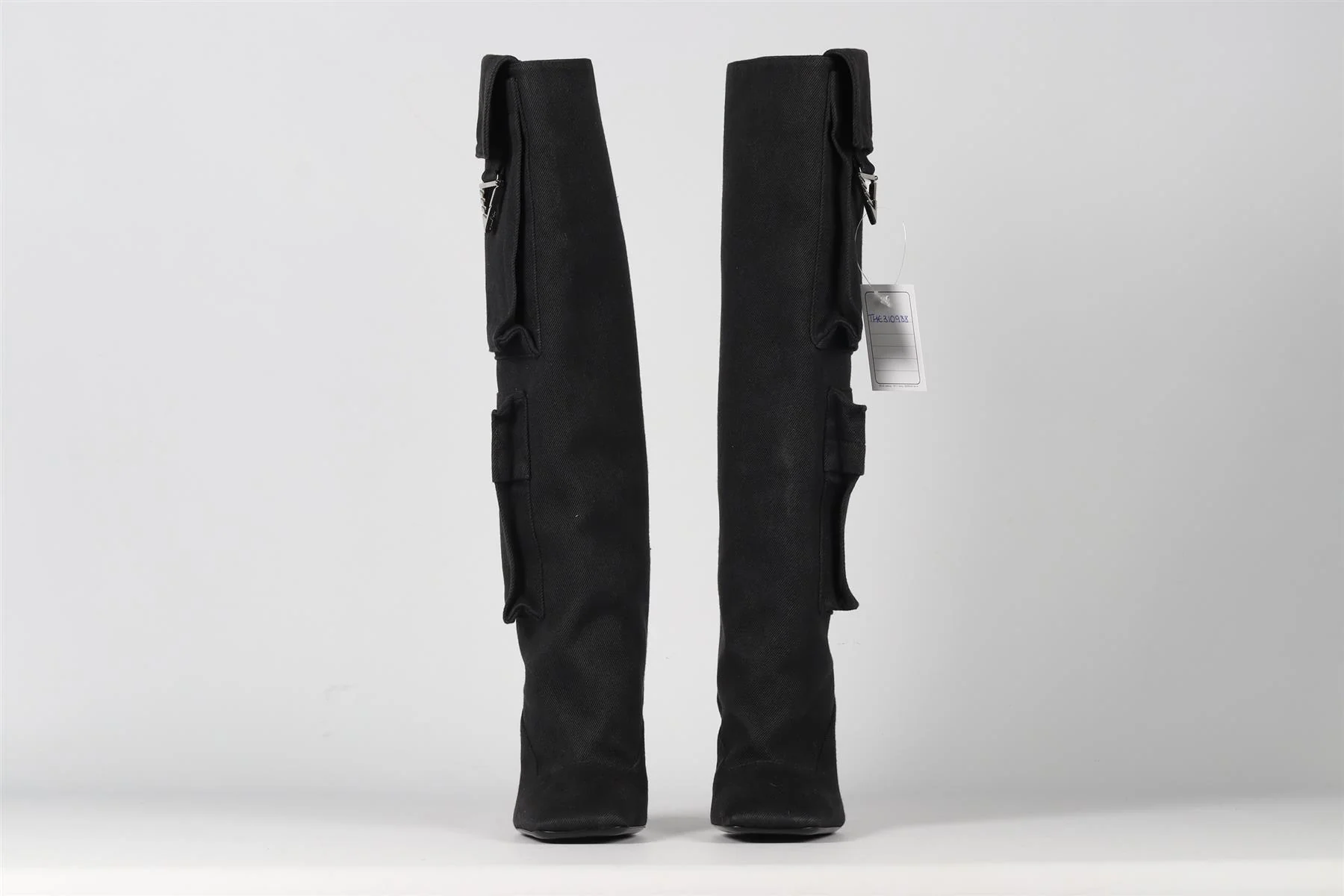 THE ATTICO SIENNA CANVAS KNEE HIGH BOOTS EU 37 UK 4 US 7 - Image 3