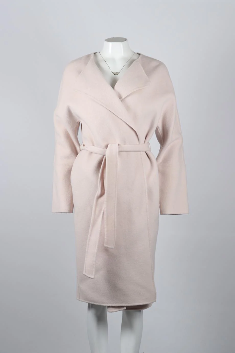 THE COAT CO BELTED CASHMERE AND WOOL BLEND COAT SMALL - Image 2