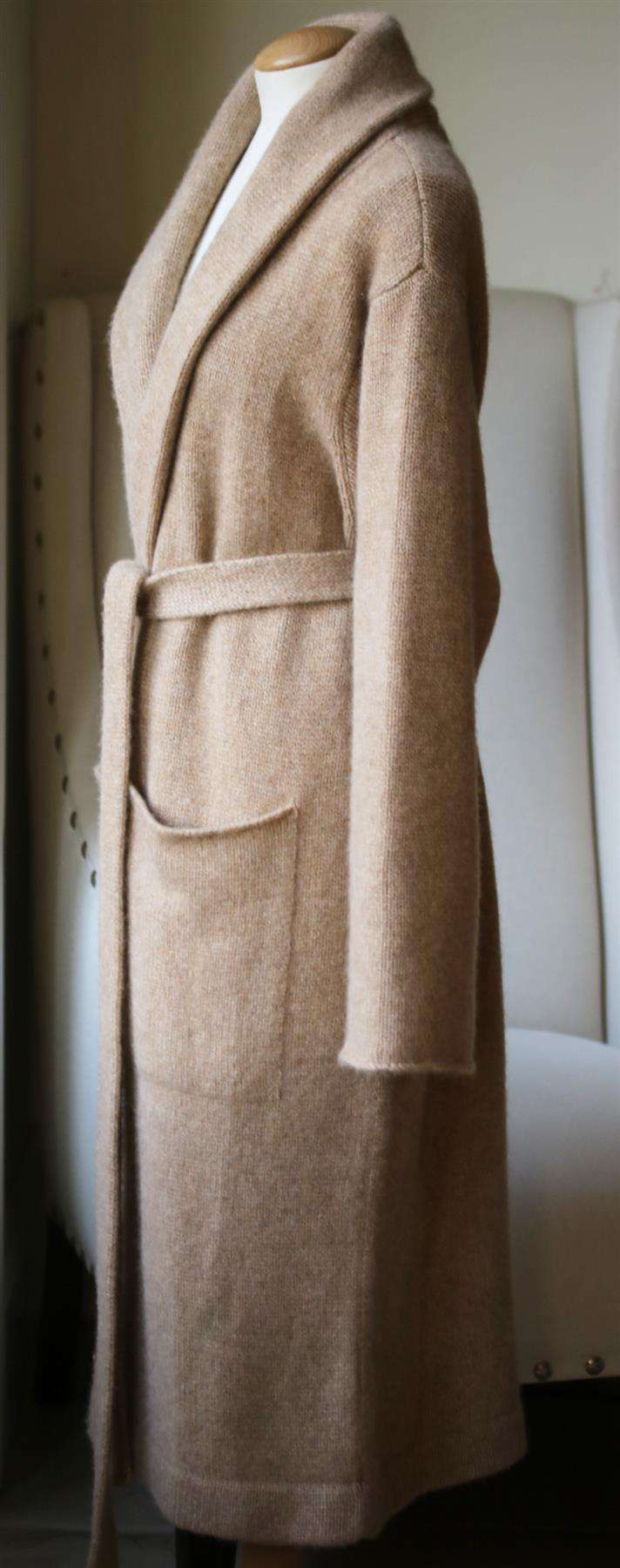 THE ELDER STATESMAN BELTED CASHMERE CARDIGAN LARGE - Image 2