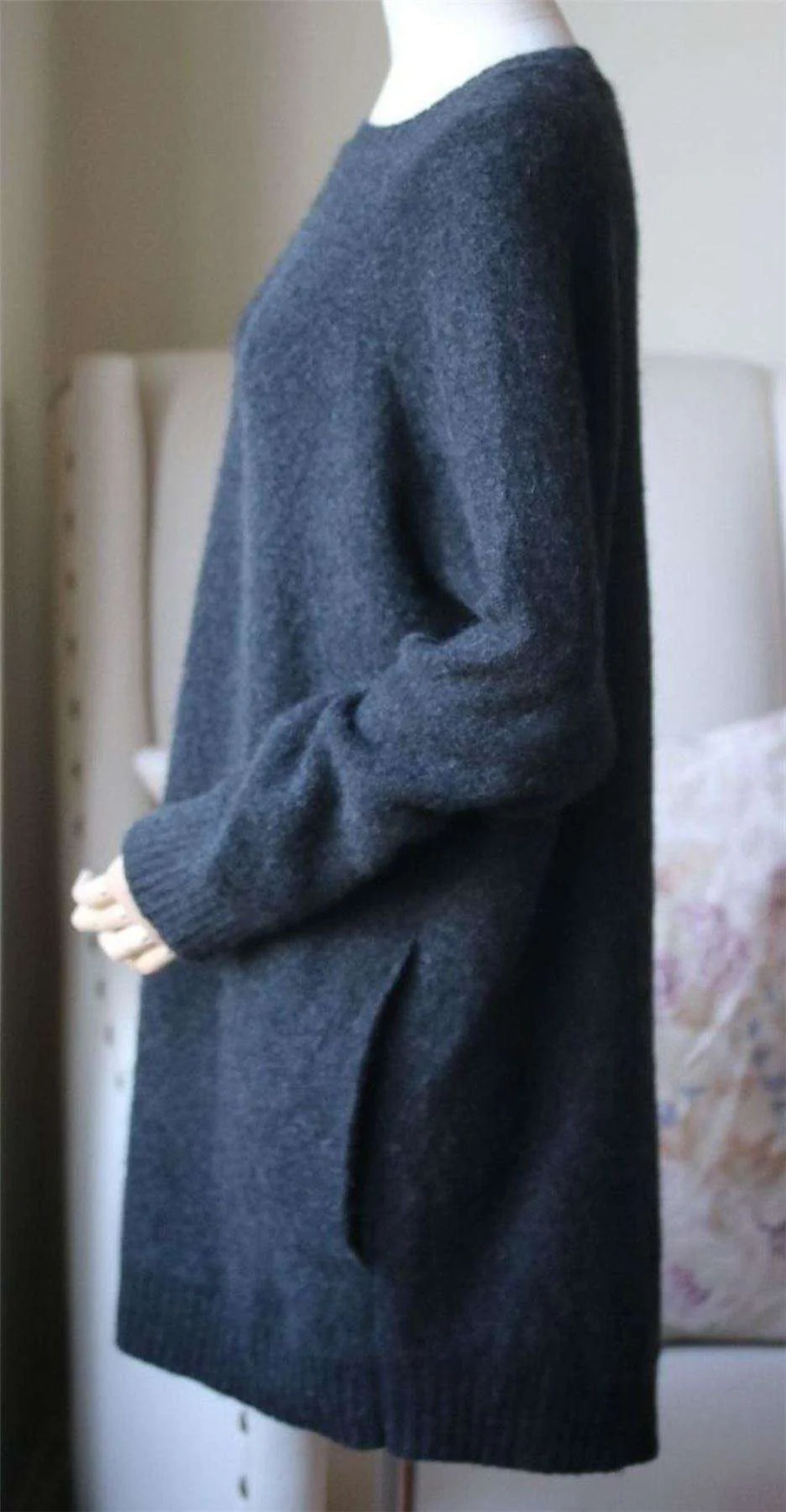 THE ELDER STATESMAN ITSA OVERSIZED CASHMERE SWEATER MEDIUM - Image 4