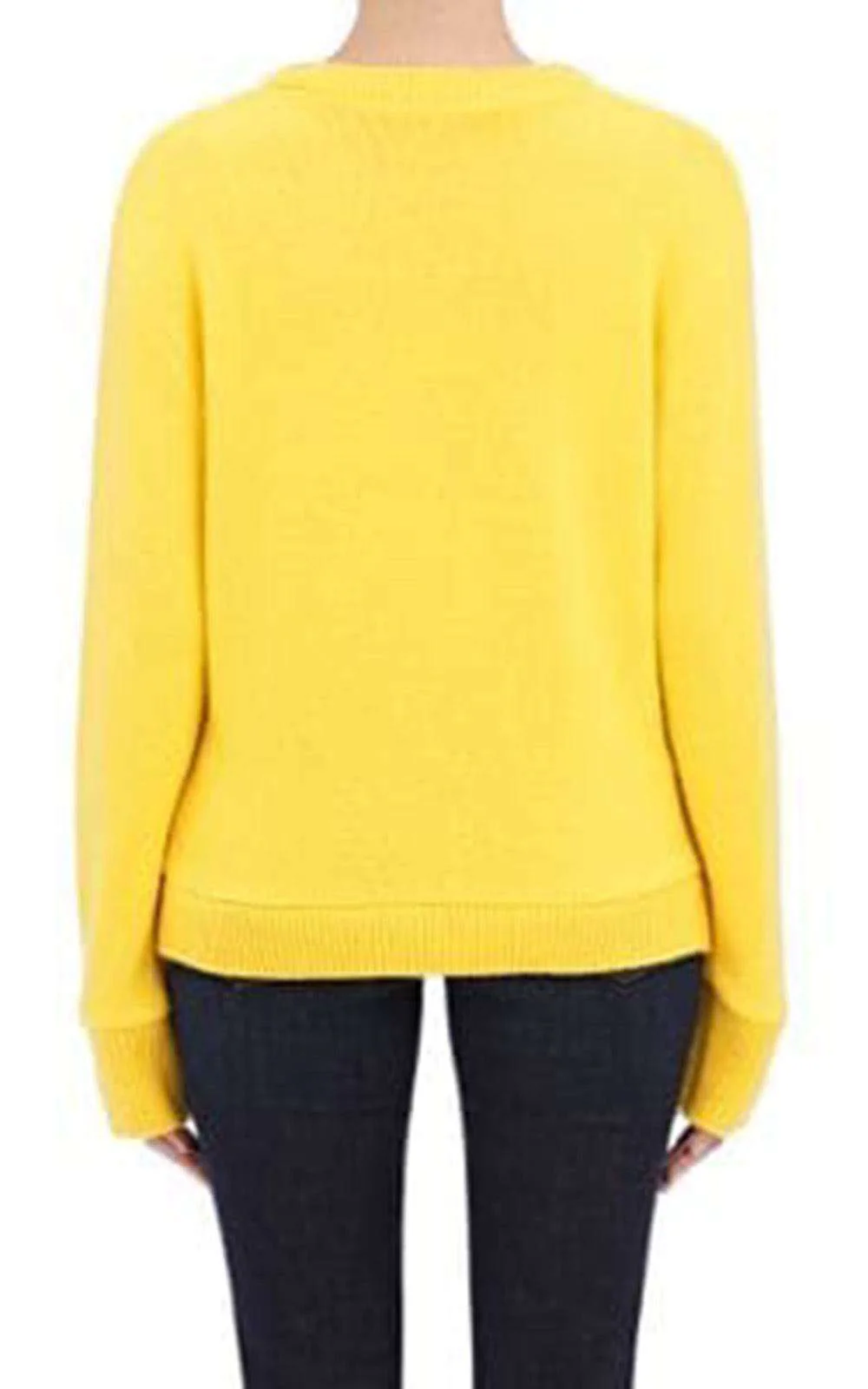 THE ELDER STATESMAN NBA LAKERS LOGO CASHMERE SWEATER SMALL - Image 2