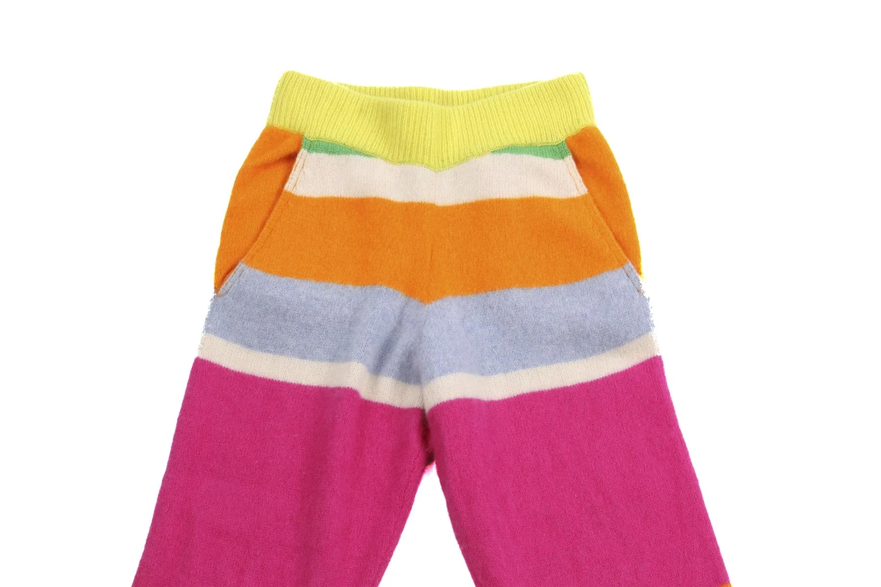 THE ELDER STATESMEN MULTI CASHMERE PANTS XXSMALL - Image 3