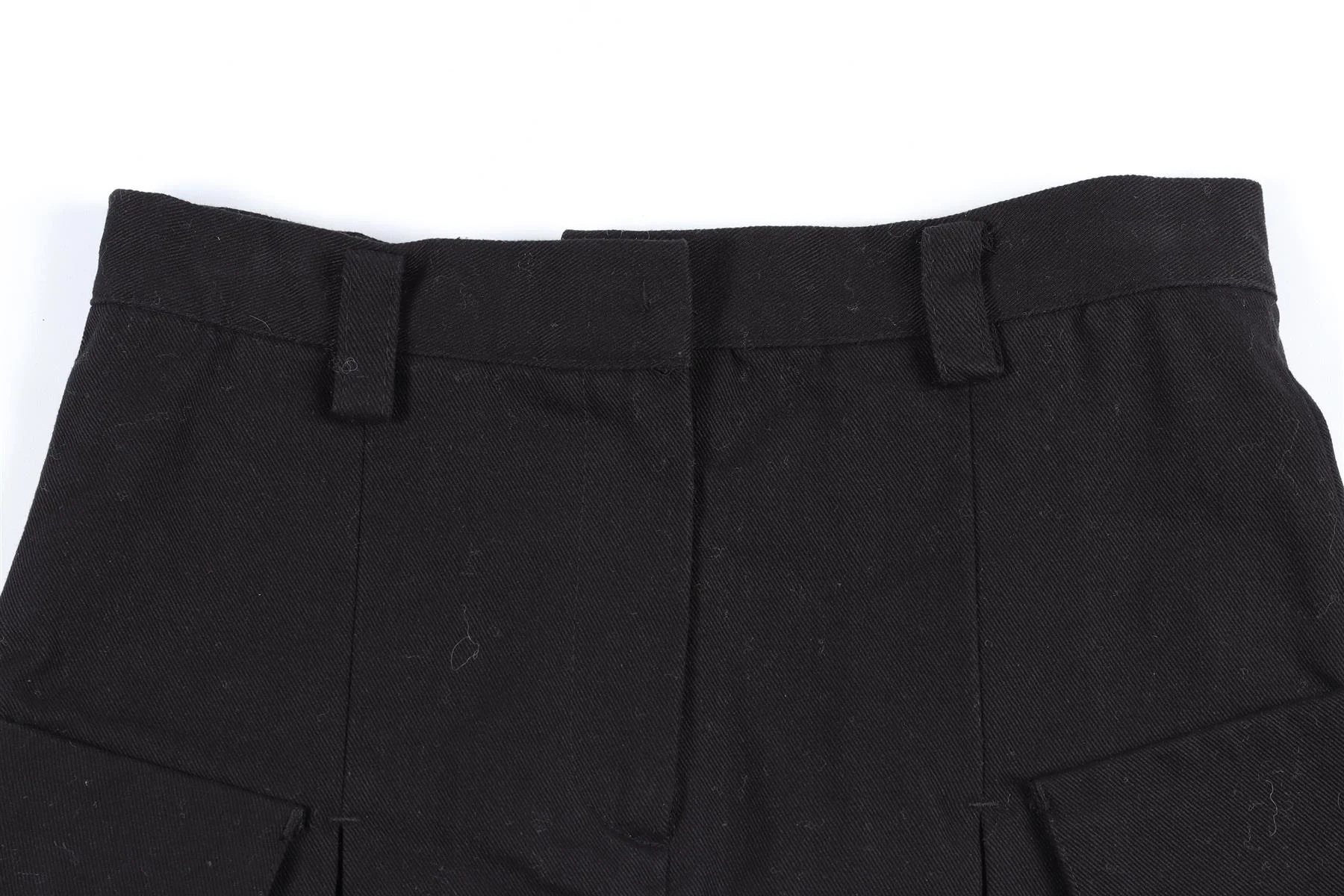 THE FRANKIE SHOP BLACK COTTON MINI SKIRT XSMALL - Image 3