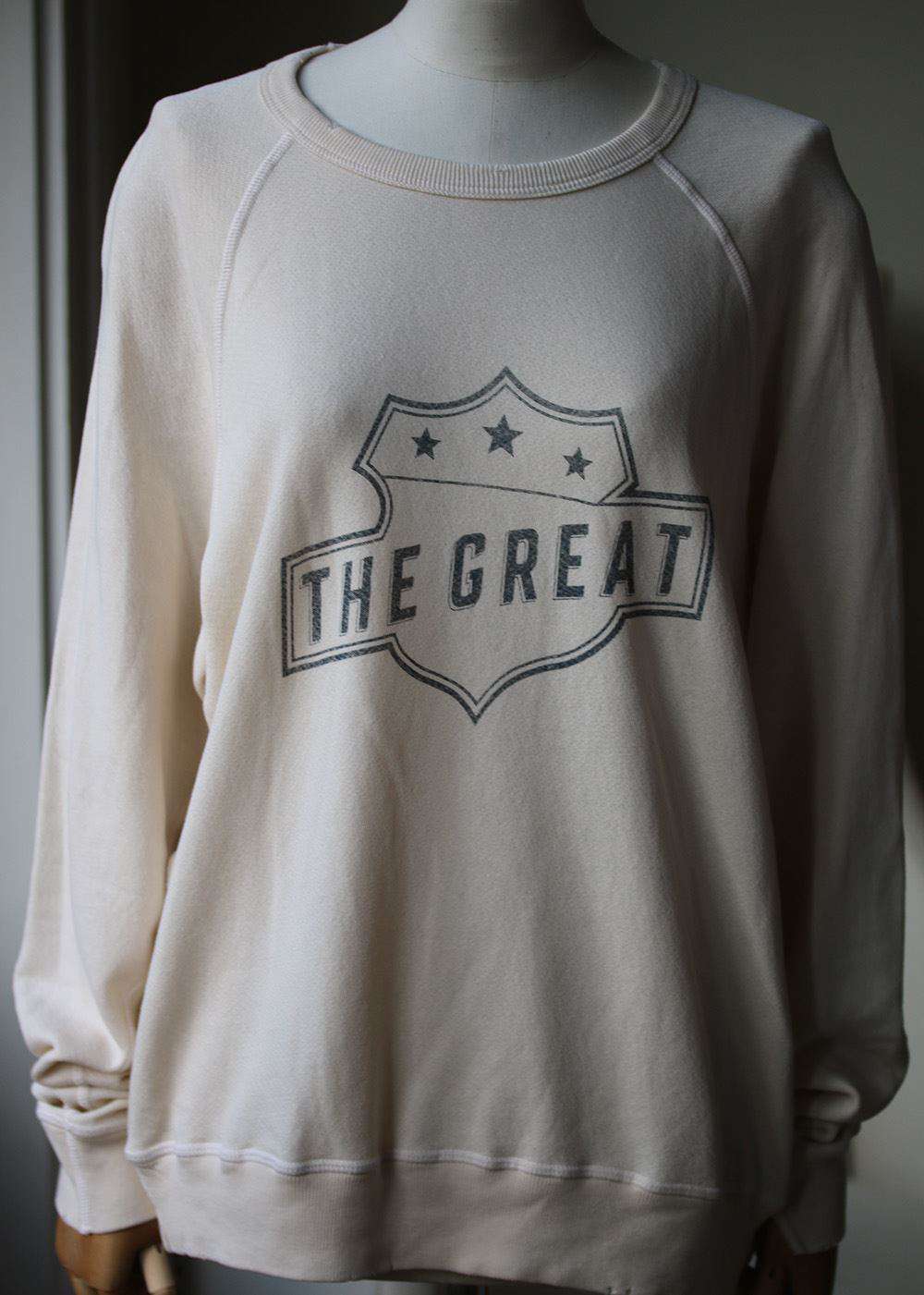 THE GREAT COLLEGE BADGE COTTON SWEATER 1 UK 8 - Image 3