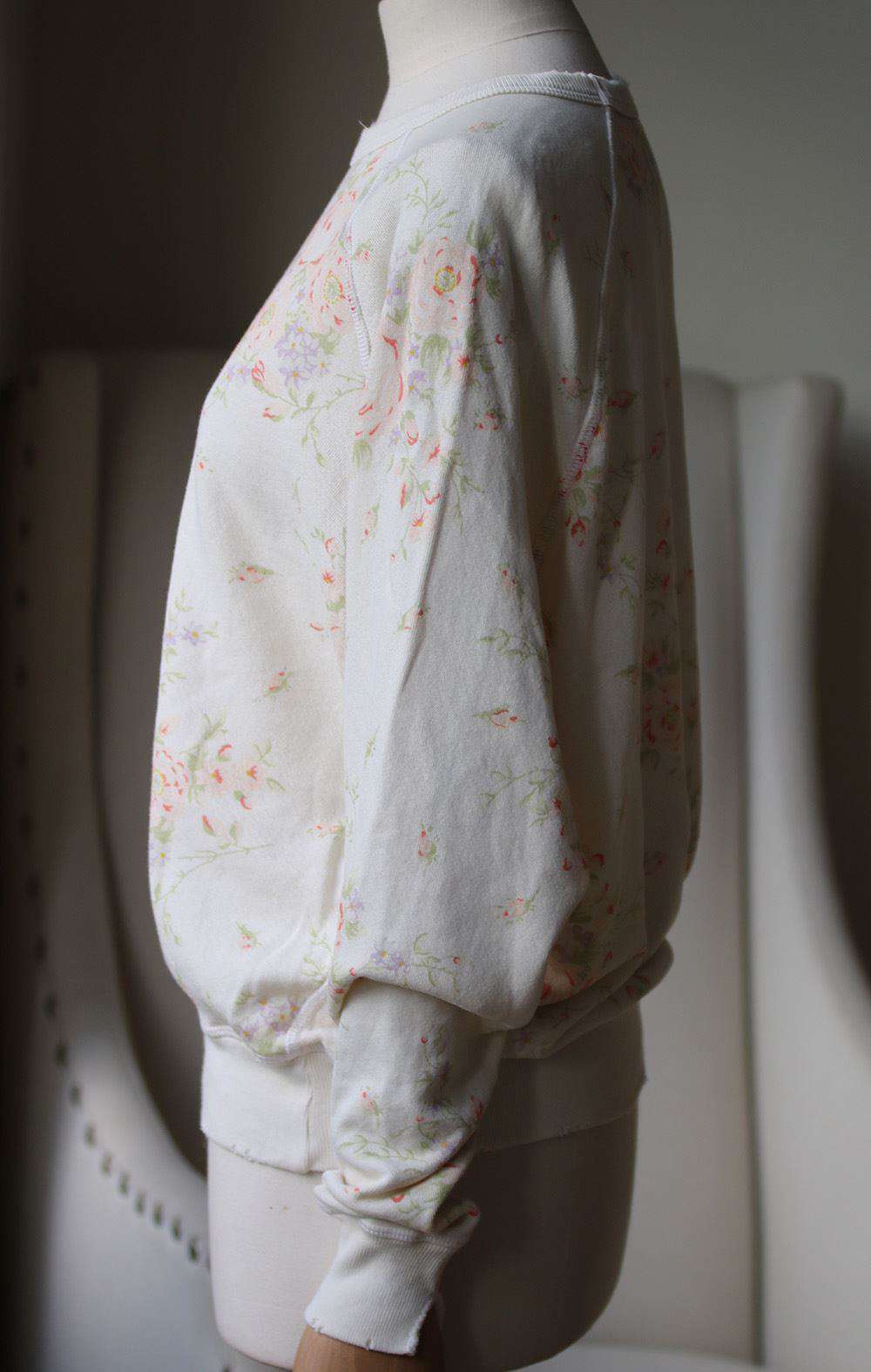 THE GREAT COLLEGE FLORAL COTTON SWEATER 0 UK 6 - Image 4
