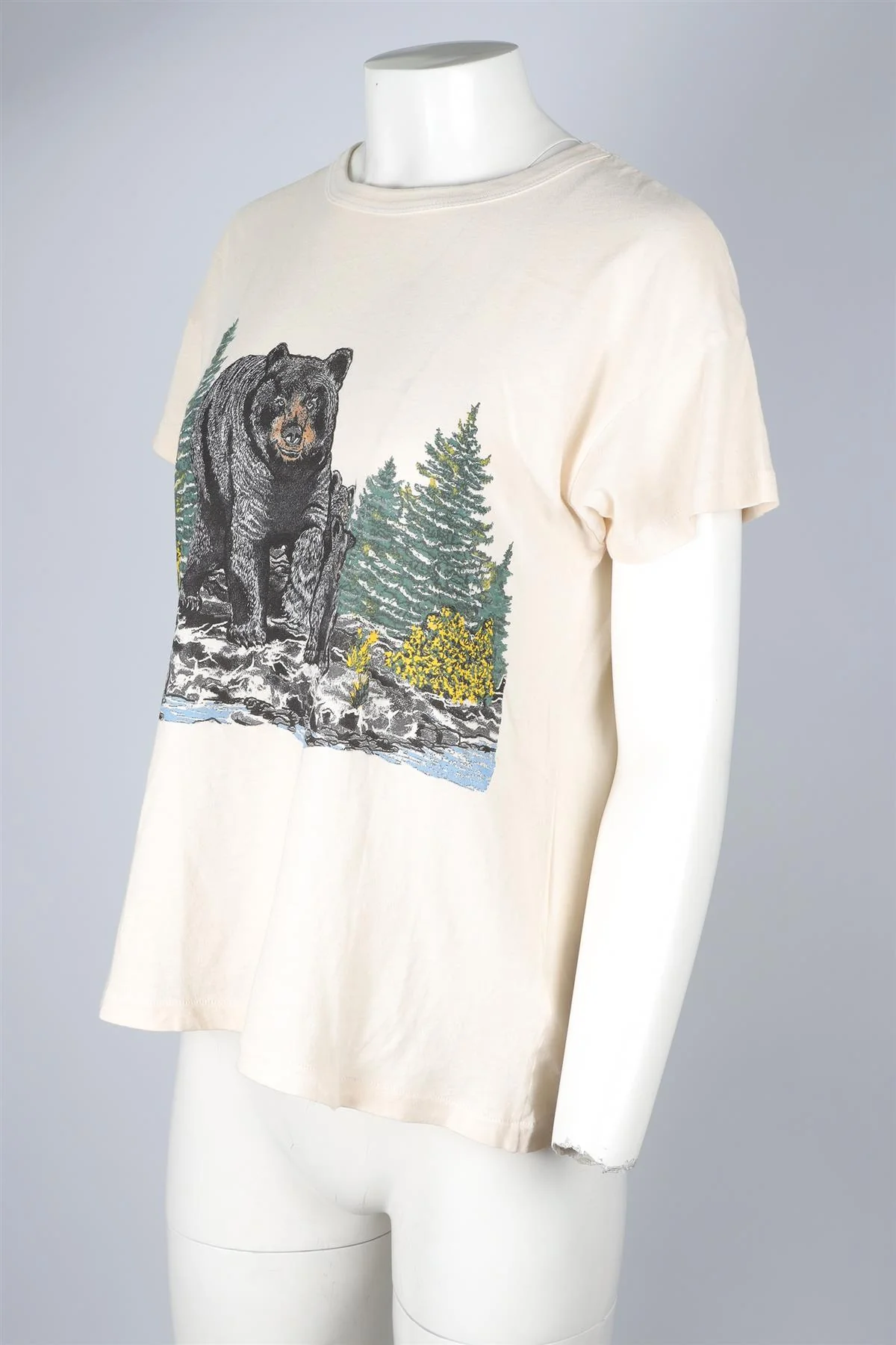 THE GREAT CREAM COTTON T-SHIRT UK 6 - Image 3