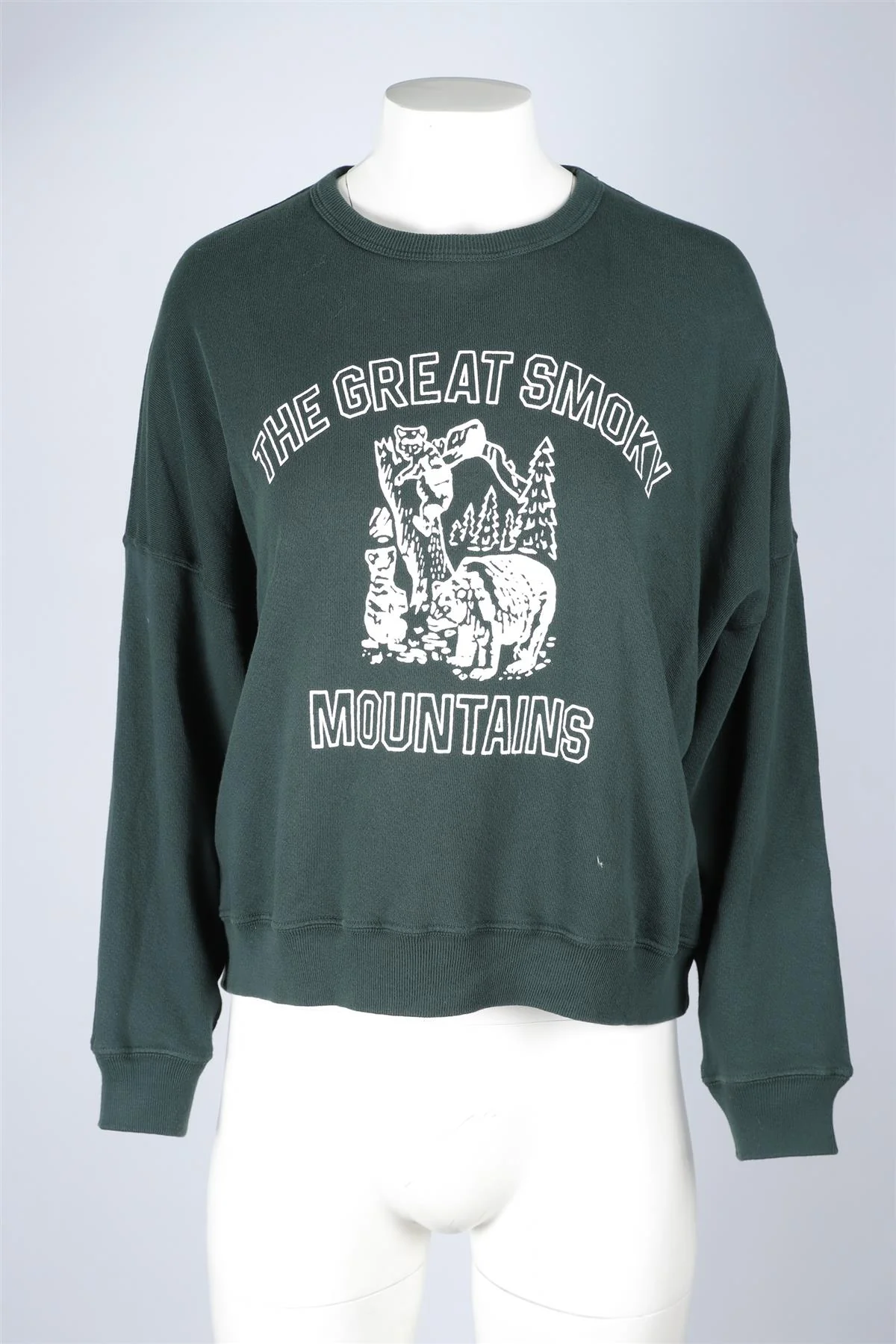 THE GREAT GREEN COTTON SWEATSHIRT UK 8 - Image 2