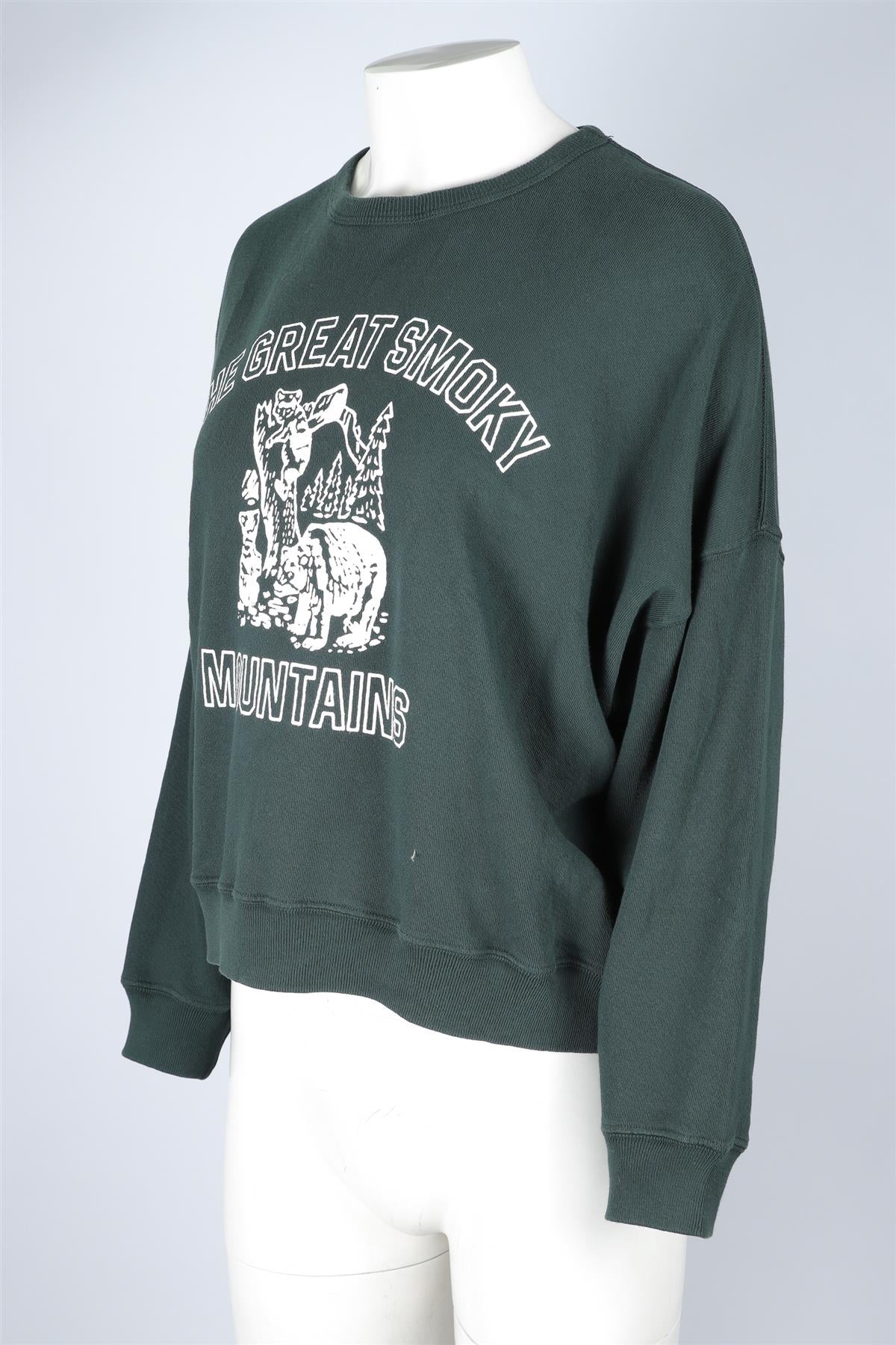 THE GREAT GREEN COTTON SWEATSHIRT UK 8 - Image 3