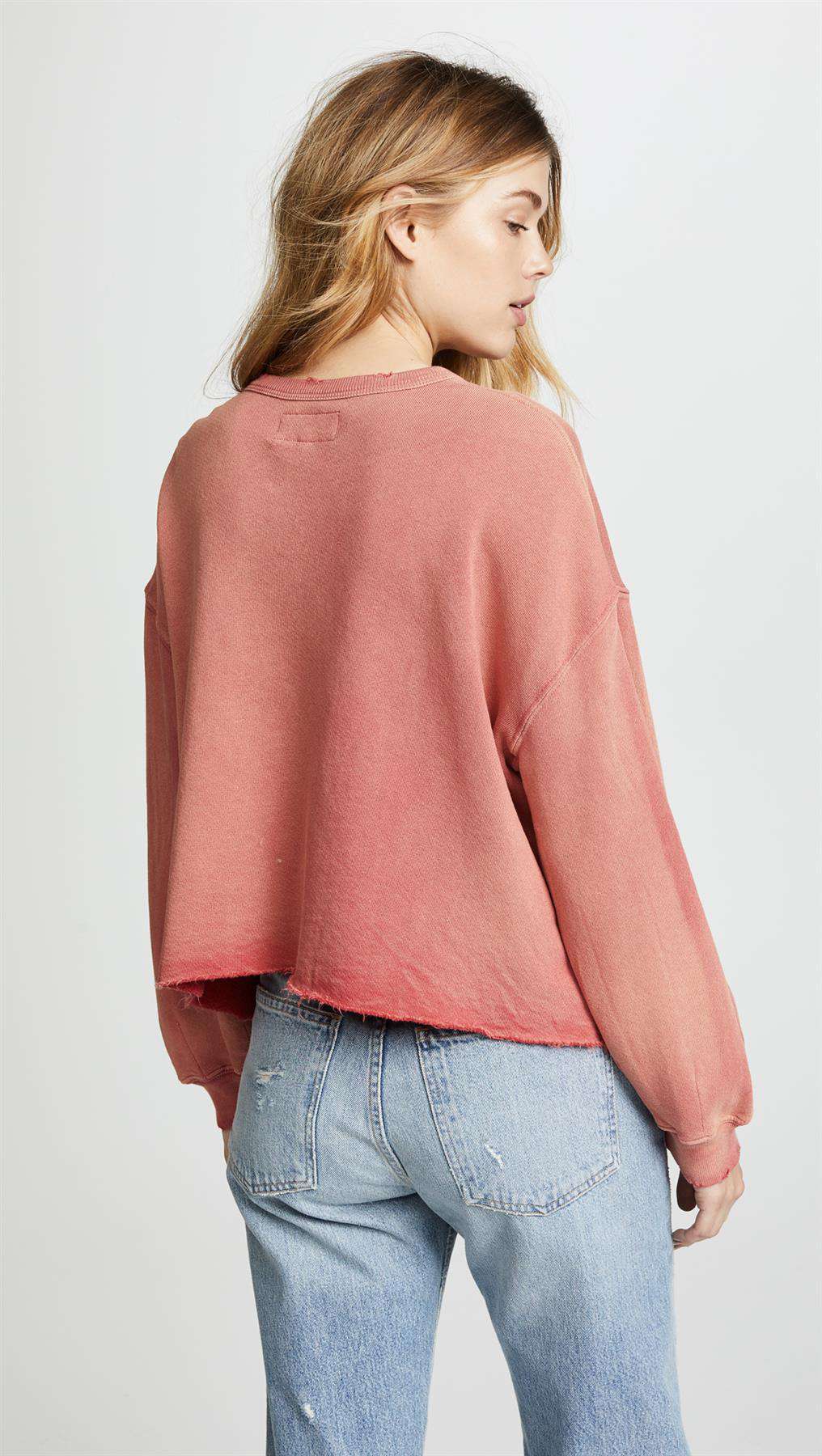THE GREAT THE CUT OFF COTTON SWEATSHIRT UK 12 - Image 2