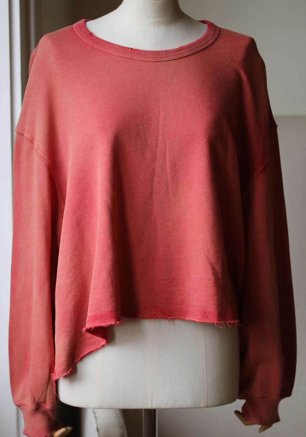 THE GREAT THE CUT OFF COTTON SWEATSHIRT UK 12 - Image 3