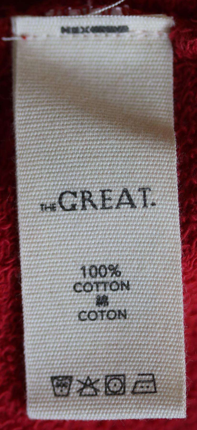 THE GREAT THE CUT OFF COTTON SWEATSHIRT UK 12 - Image 7
