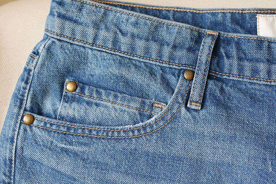 THE GREAT THE CUT OFF DENIM SHORTS W26 UK 8 - Image 3
