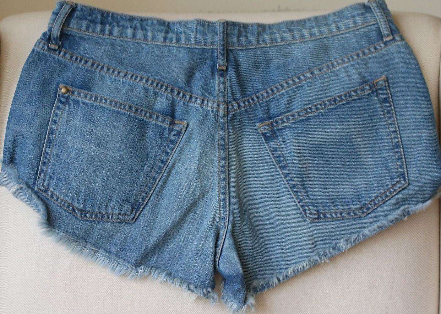 THE GREAT THE CUT OFF DENIM SHORTS W26 UK 8 - Image 4