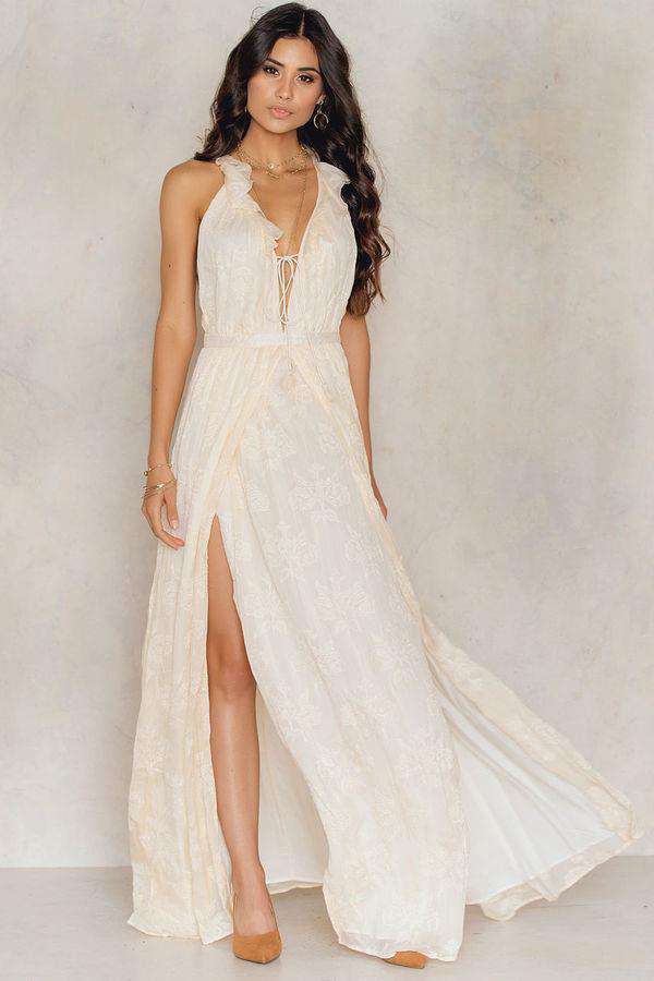 THE JETSET DIARIES LALELI SILK MAXI DRESS MEDIUM - Image 8
