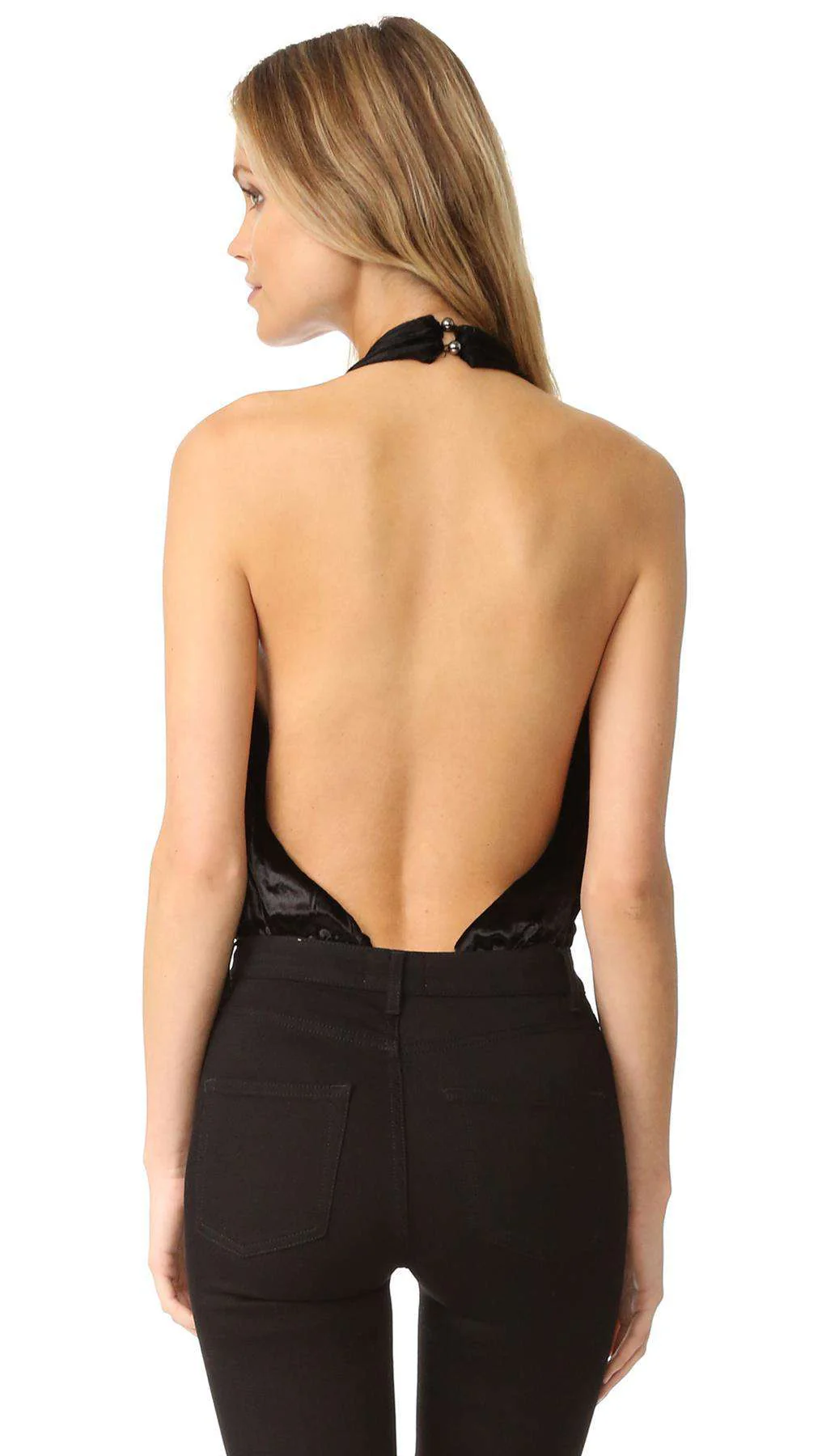 THE JETSET DIARIES SASKIA VELVET BODYSUIT MEDIUM - Image 3