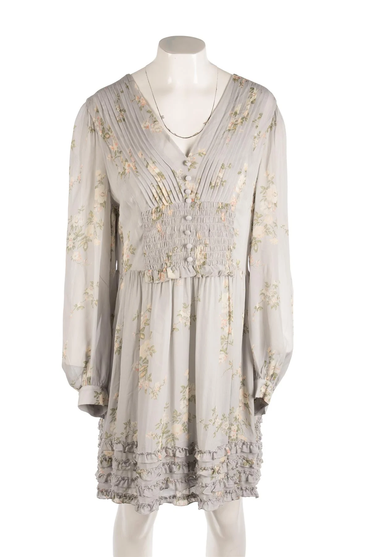 THE KOOPLES BLUE CREPE MINI DRESS UK 12 - Image 2