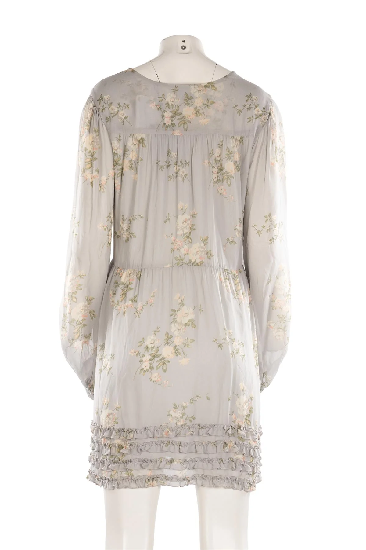 THE KOOPLES BLUE CREPE MINI DRESS UK 12 - Image 4