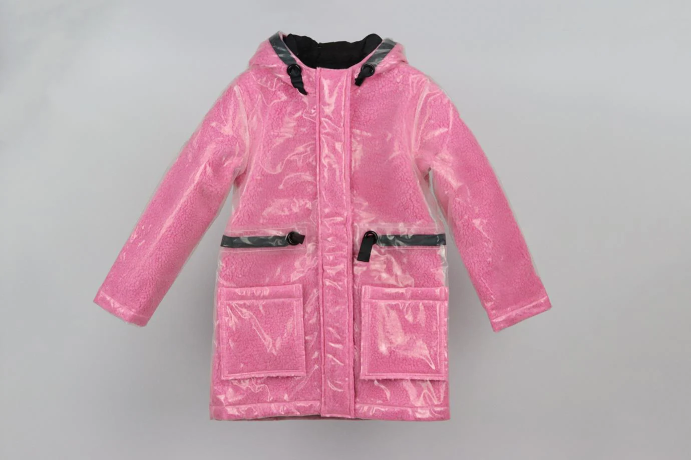 THE MARC JACOBS KIDS GIRLS FAUX SHEARLING RAINCOAT 8 YEARS - Image 2